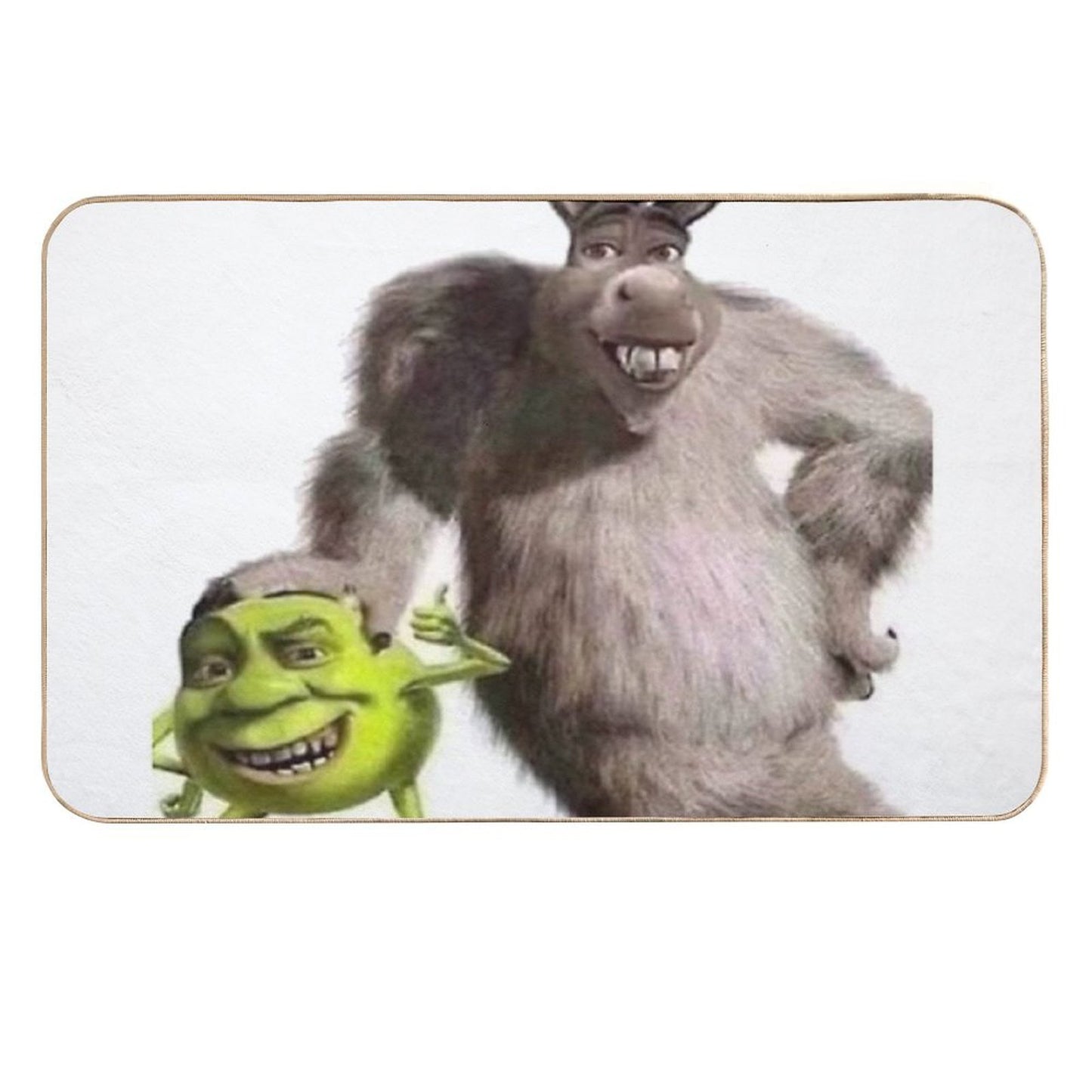 Shrek And Donkey X Monsters Inc. Easy To Clean Bath Mat