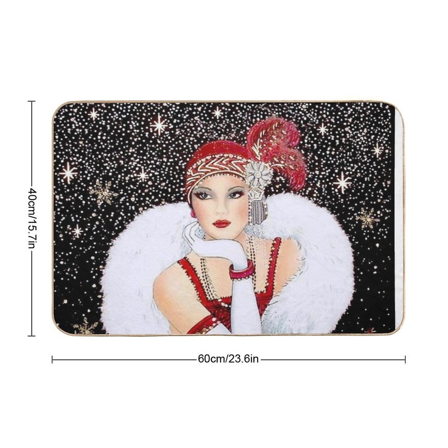 FLAPPER Vintage 1931 Beautiful Fashion Magazine Advertising Print Odorless Bath Mat