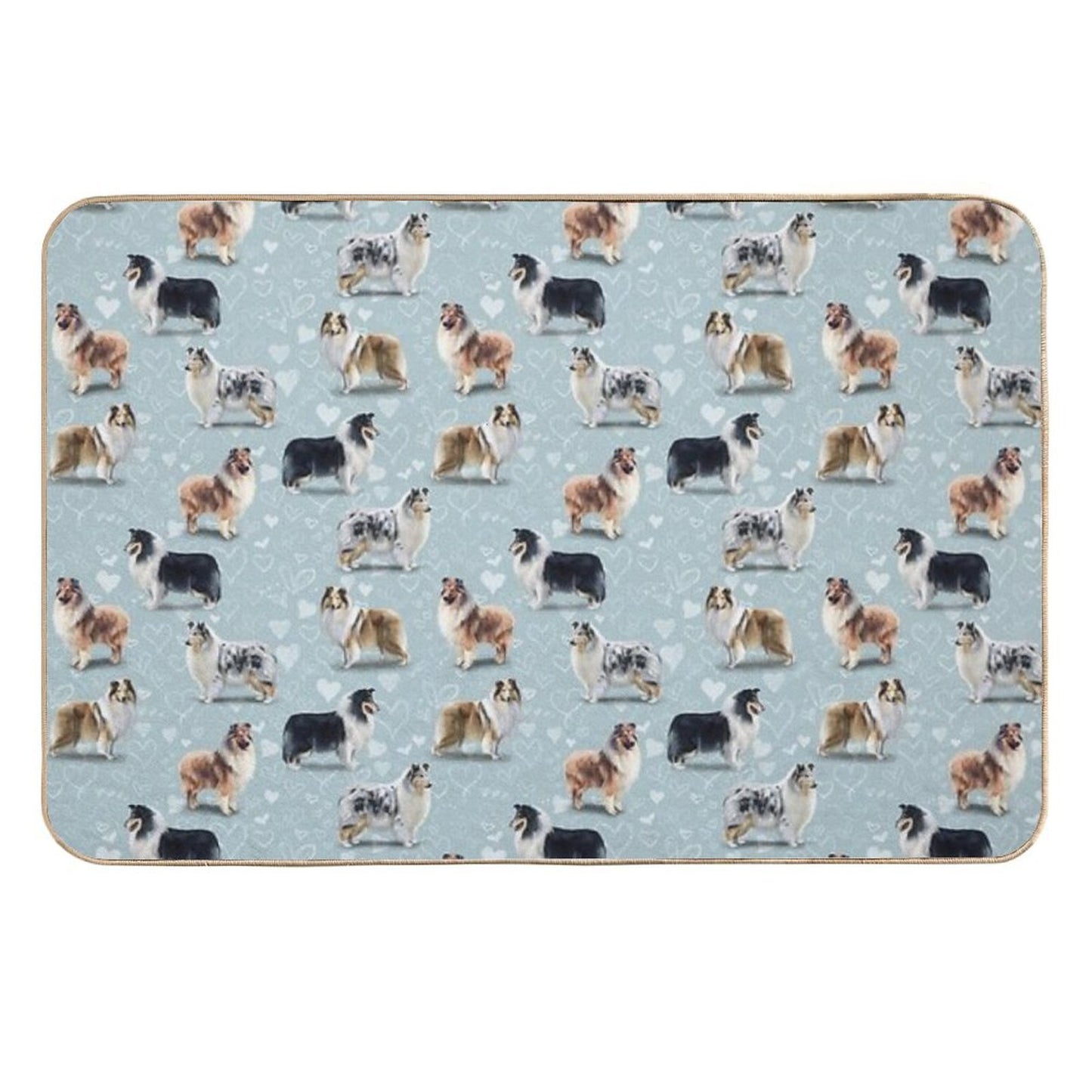 The Rough Collie Absorbent Bath Mat