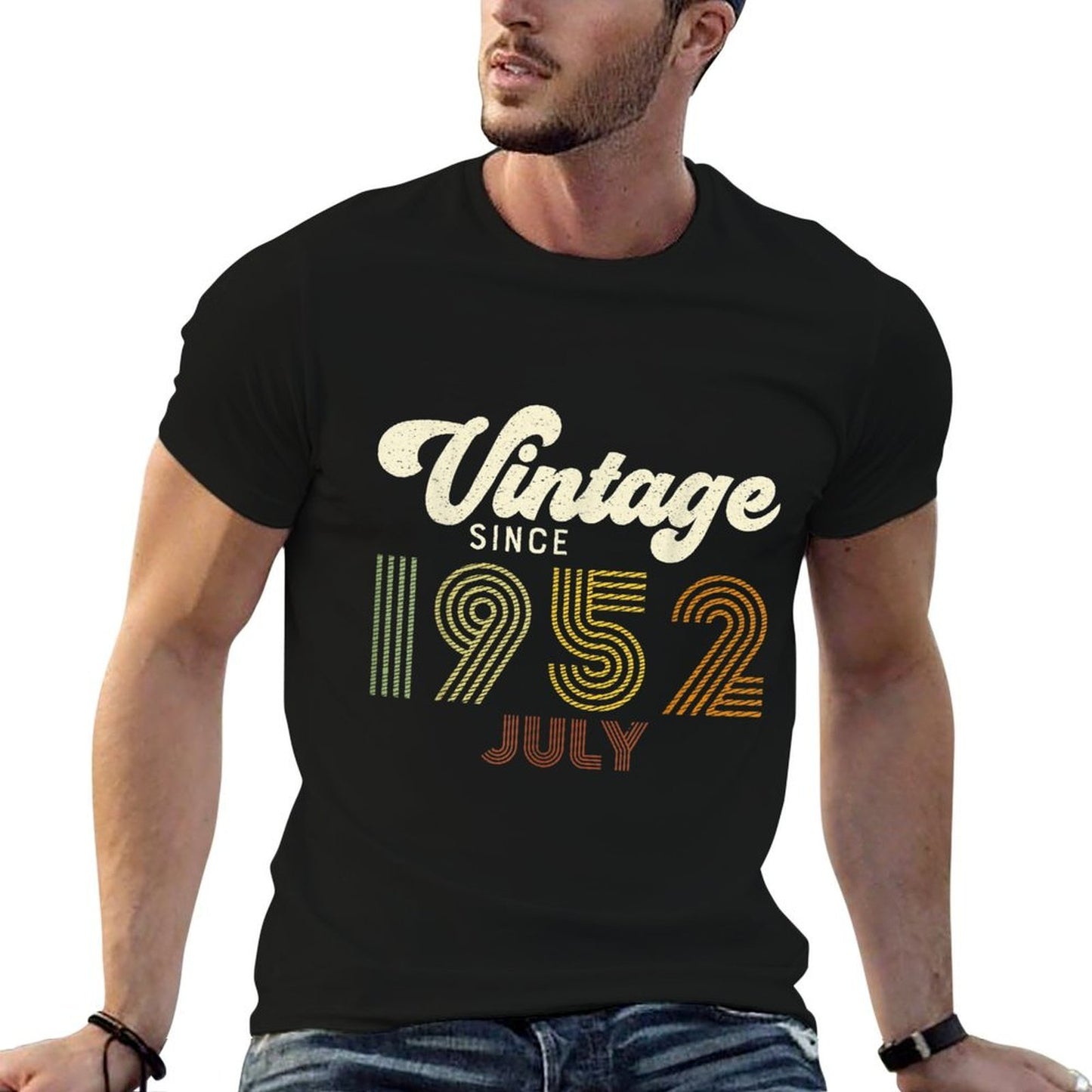 Vintage Since July 1952 Retro 70th Birthday Eco-friendly Material T-Shirt