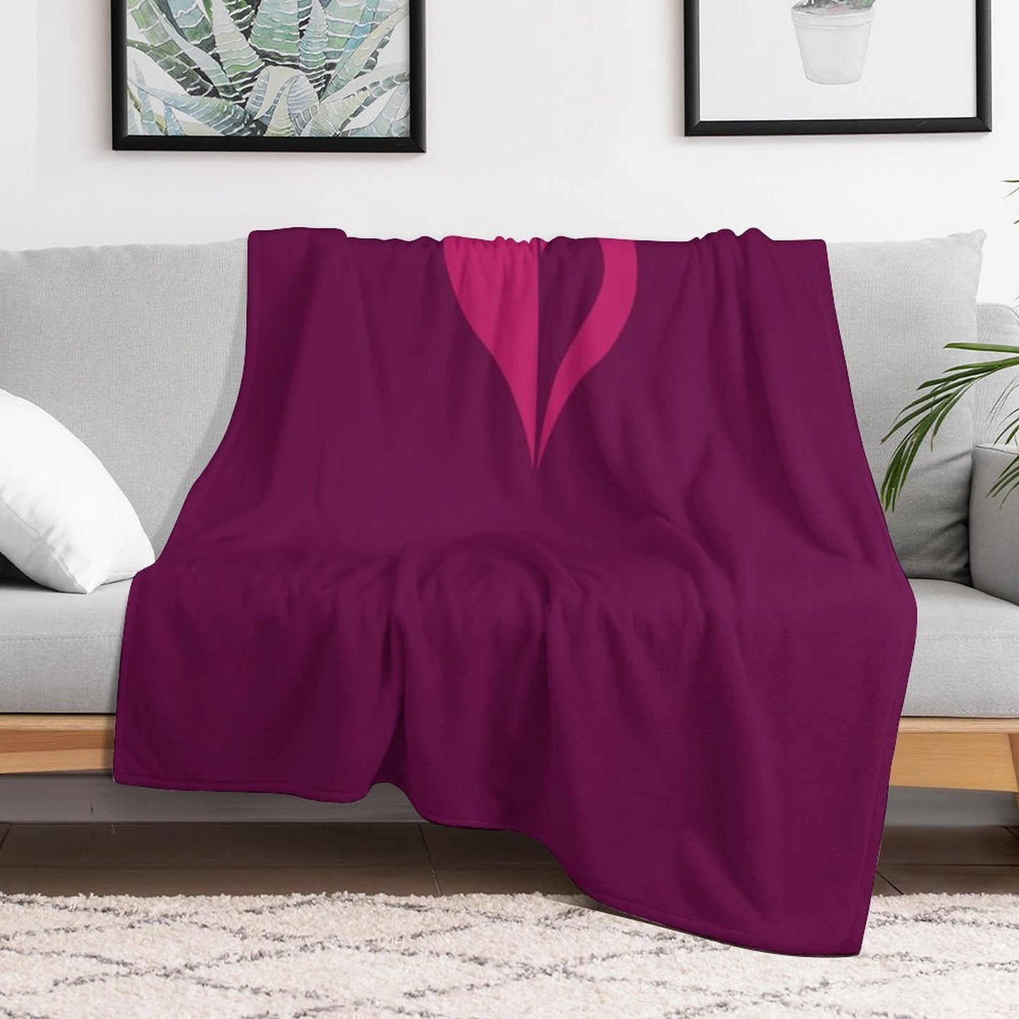 Heart Quest Bed Comfort Throw Blanket