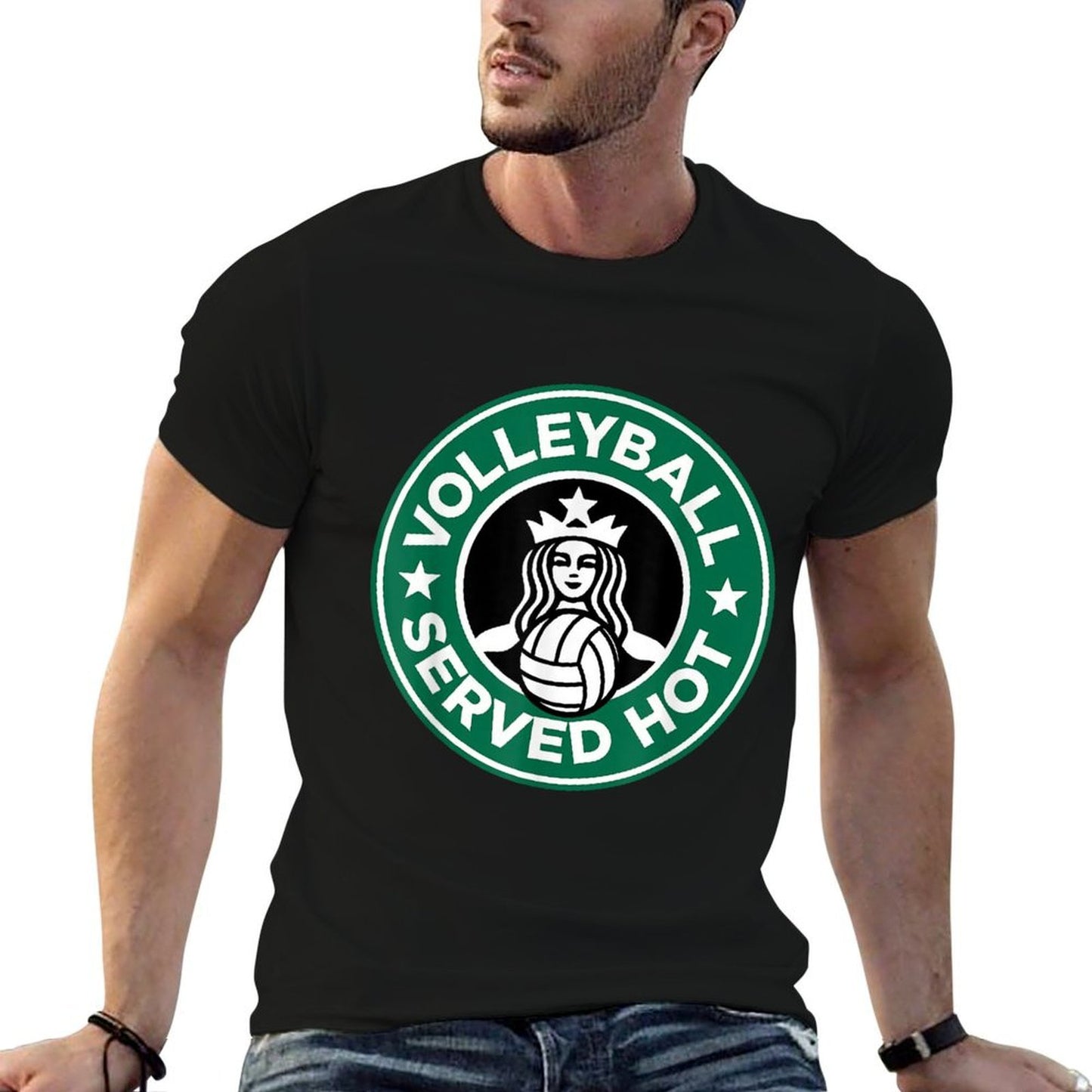 Volleyball Served Hot - Great Volleyball Player Tagless Design T-Shirt