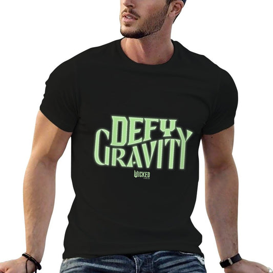 Womens Wicked Defy Gravity V-Neck  Rolled Sleeves T-Shirt