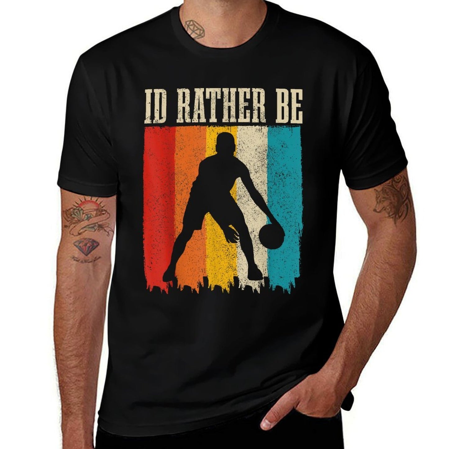 Basketball Player Vintage Retro Funny Bball Baller Odor-resistant T-Shirt