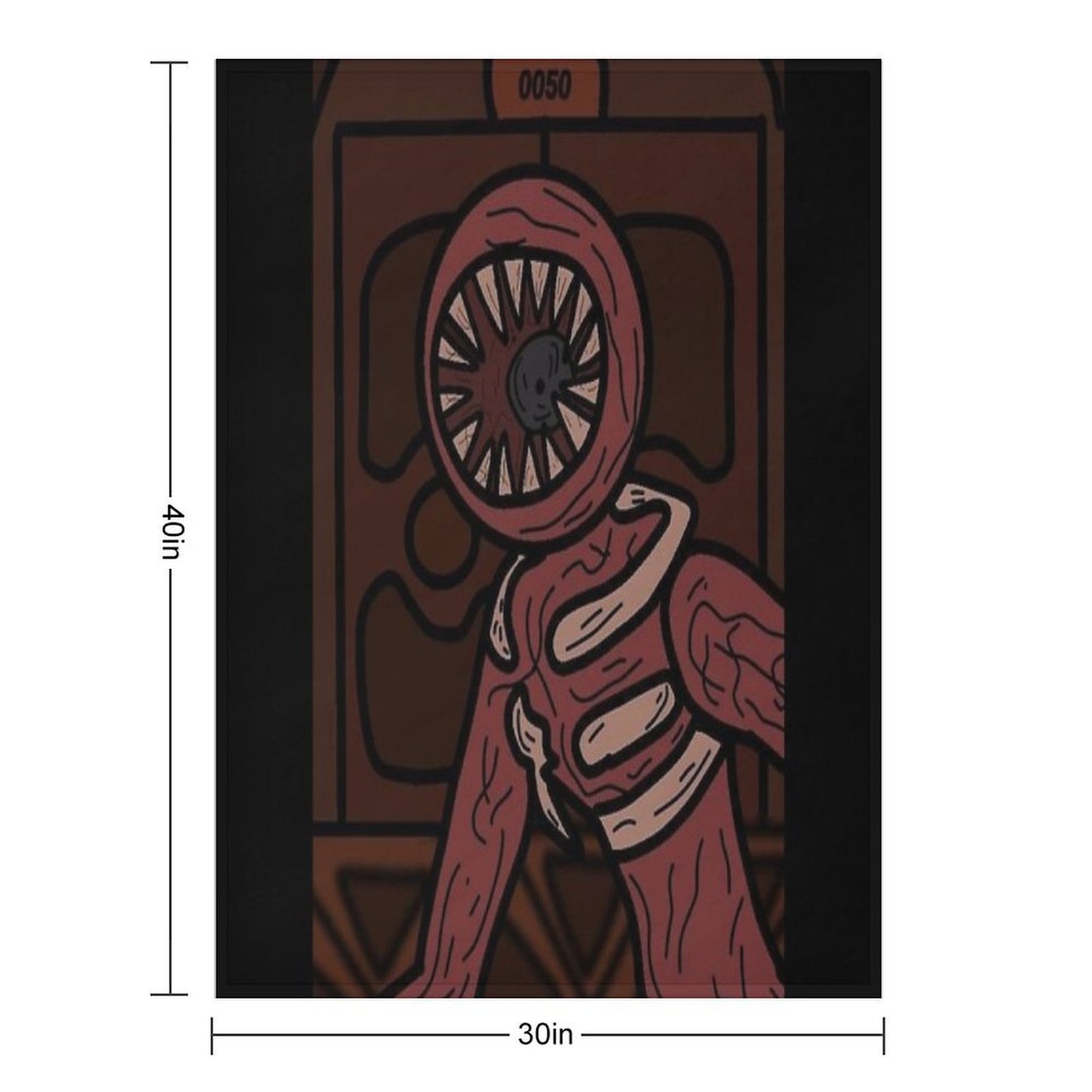 Figure, Roblox Doors Anti-pilling Throw Blanket