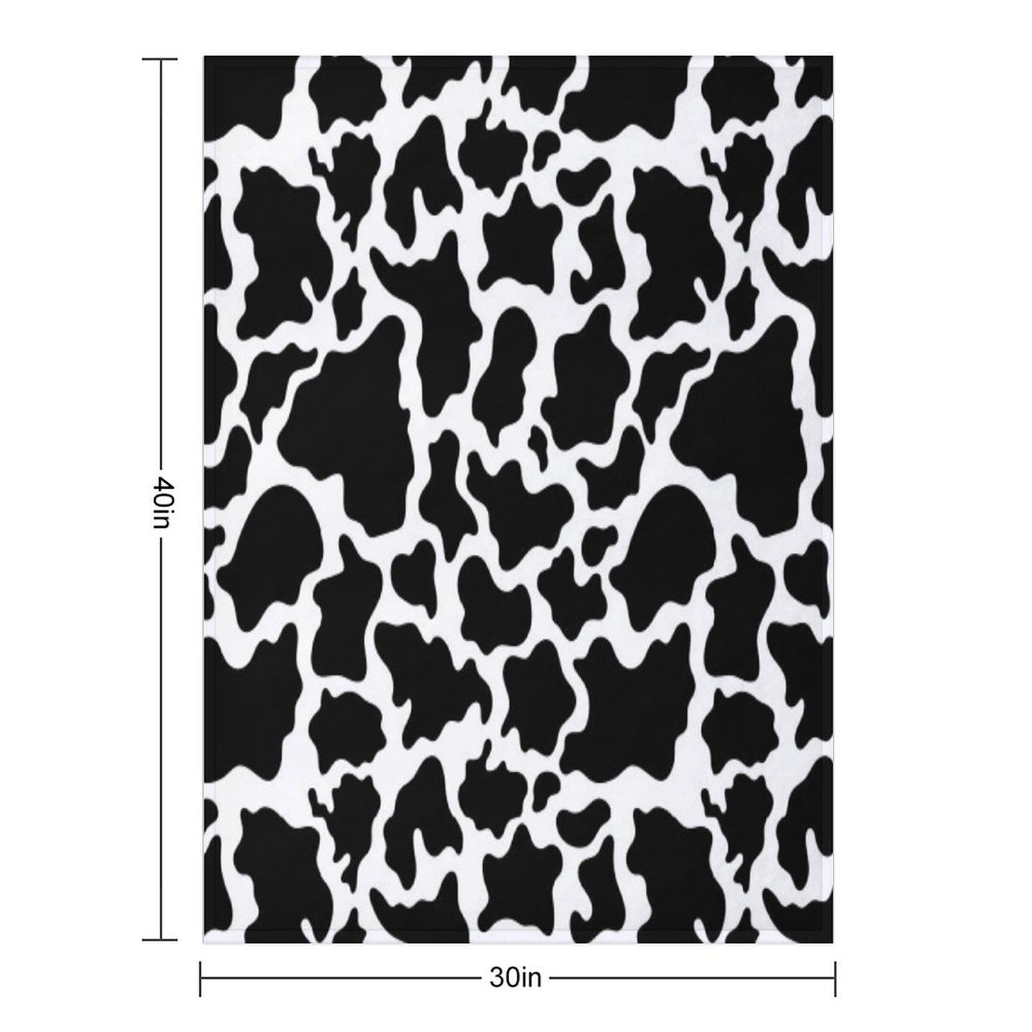 “Classy Cow” Easy Care Throw Blanket