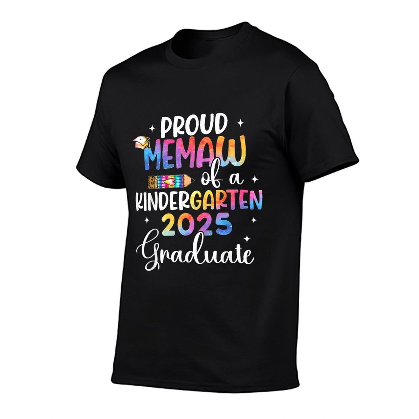 Proud Memaw of Kindergarten 2025 Graduate Class Of 2025 Eco-friendly Material T-Shirt