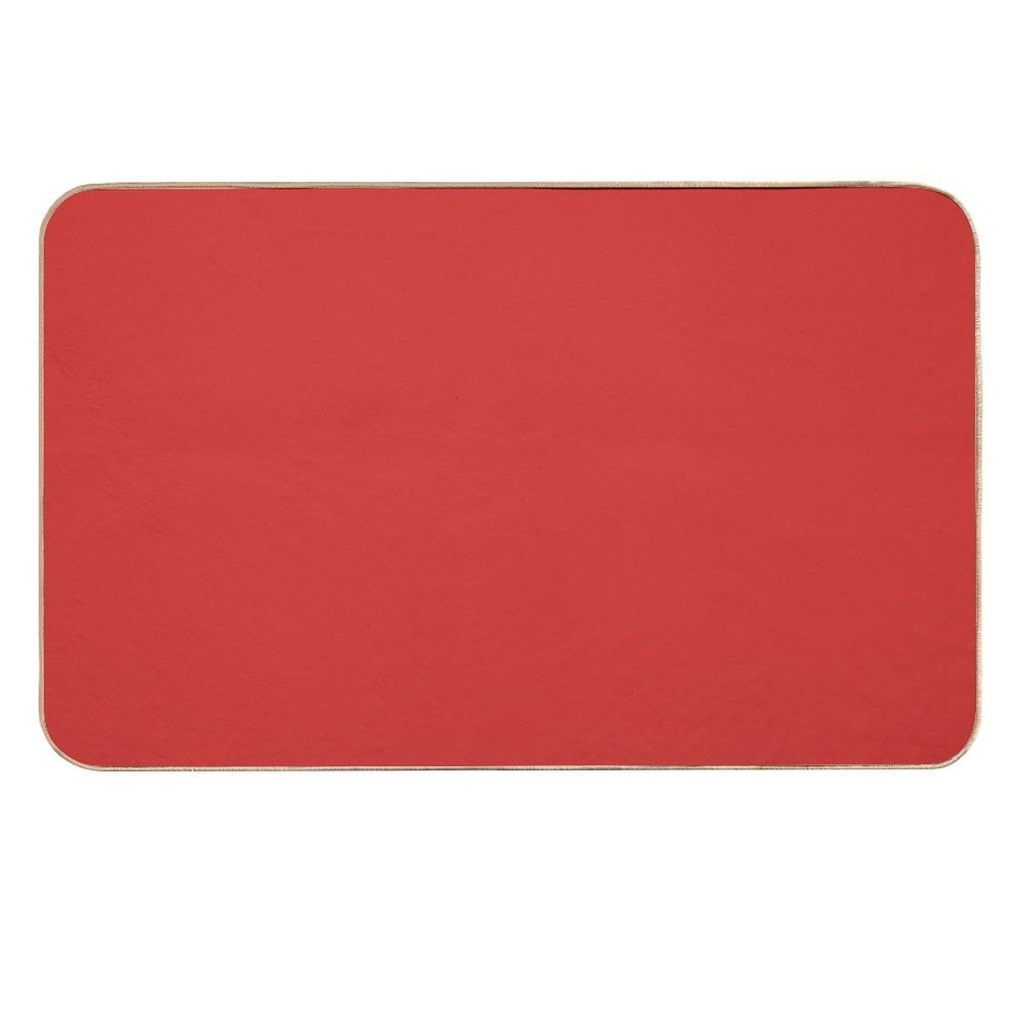Red, Plain Red, Classic Red High-Traffic Bath Mat