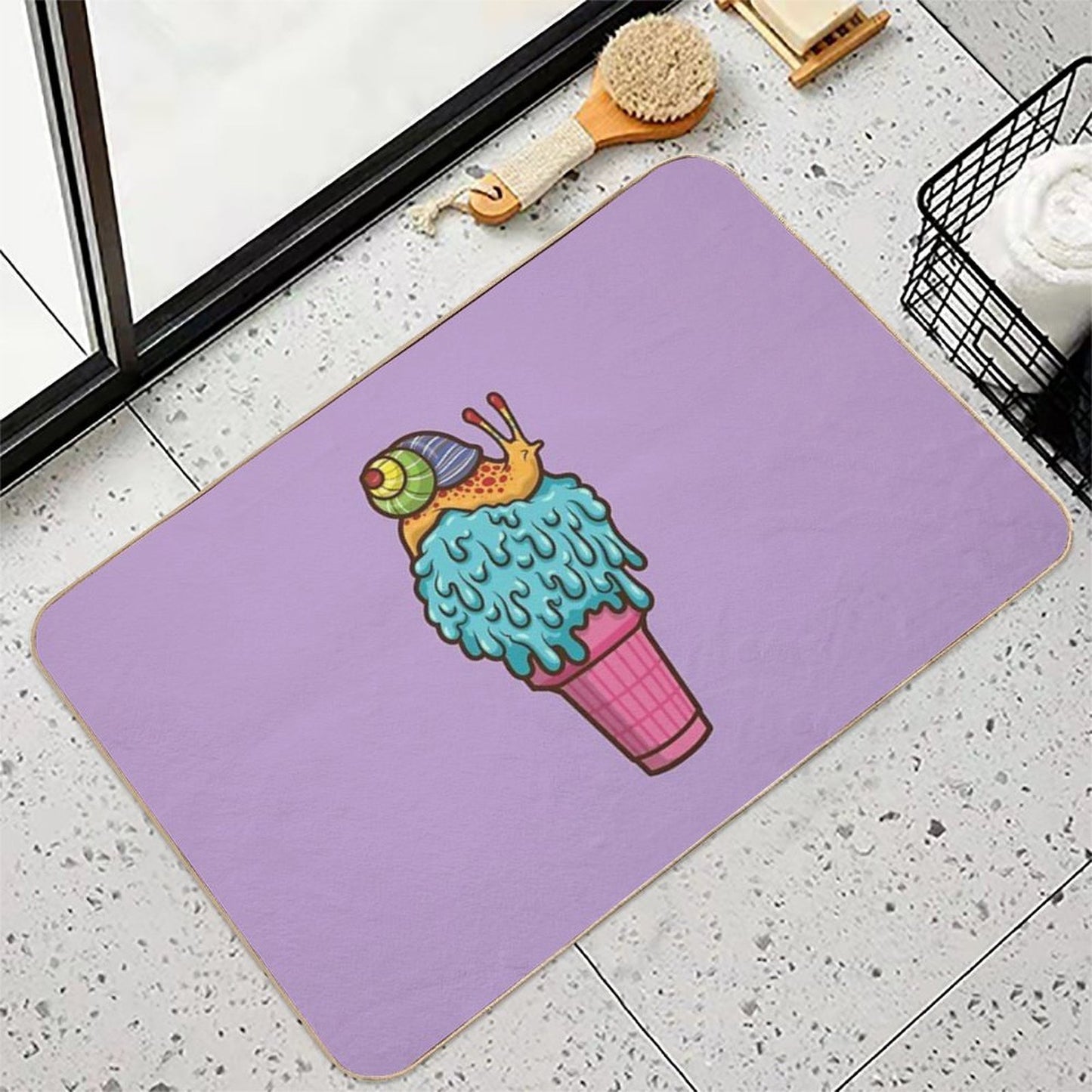 Crazy Snail Cone Odorless Bath Mat