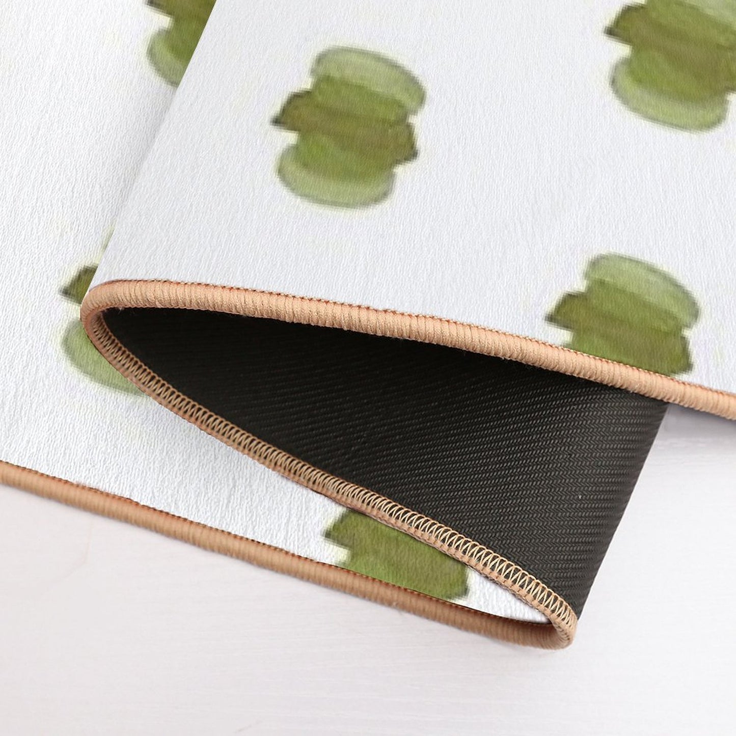 Matcha Kitkat Fatcaron Easy Maintenance Bath Mat