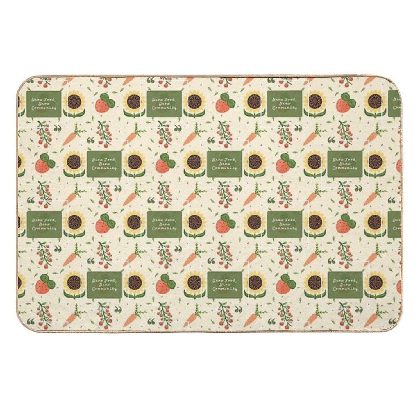 Grow Food, Grow Community Long-Lasting Bath Mat