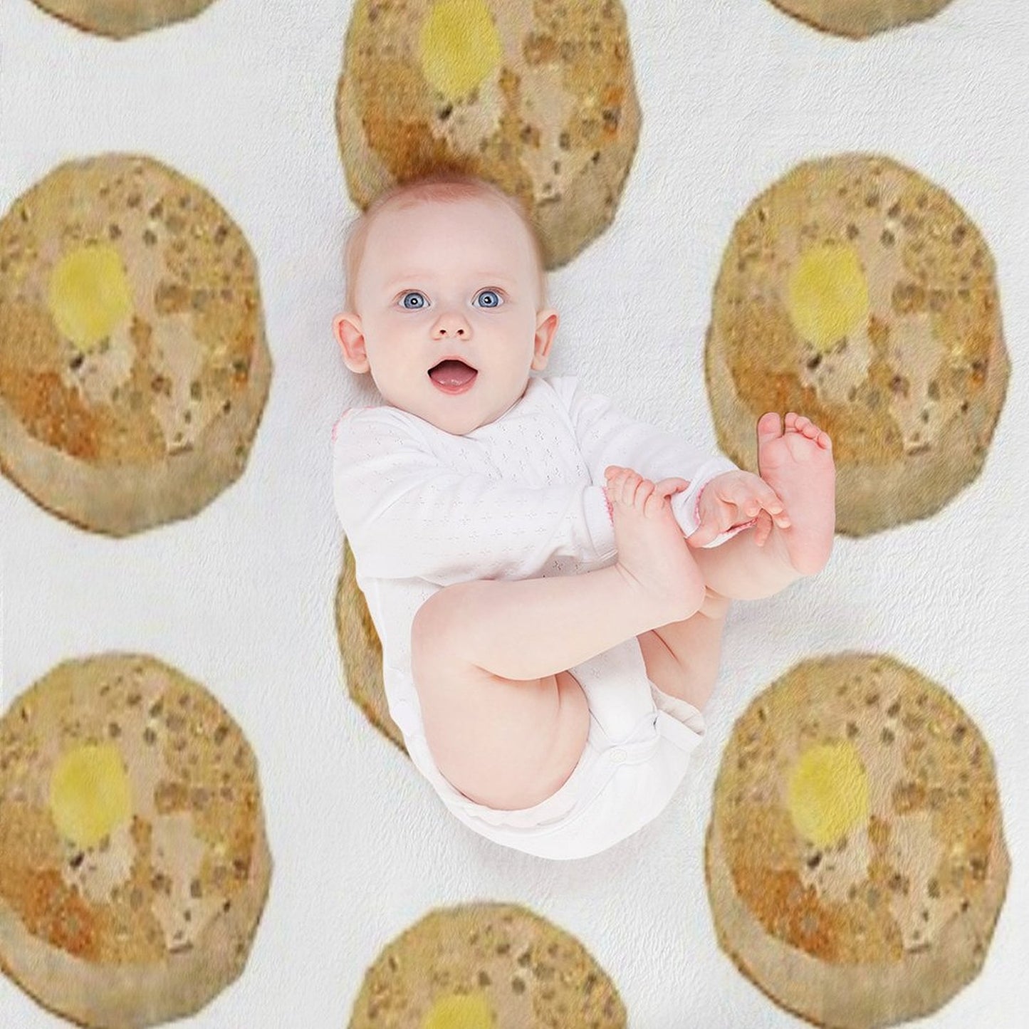 Crumpet Comfort Throw Blanket