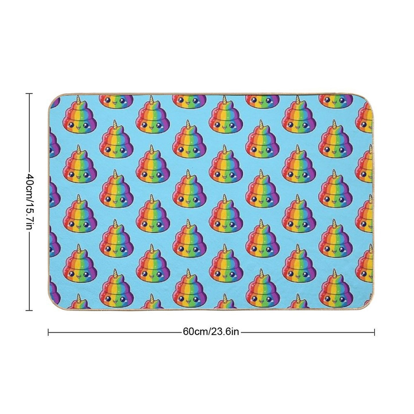 Unicorn Poop Versatile Bath Mat