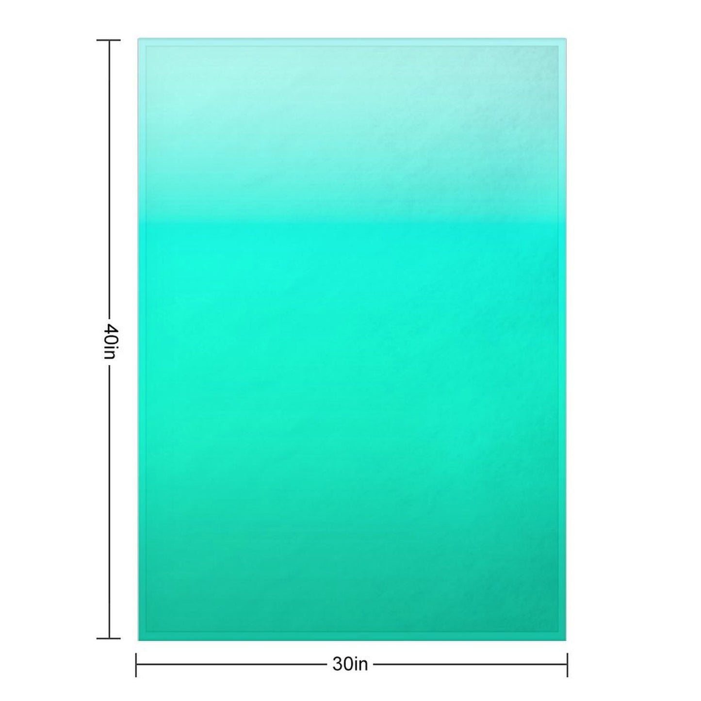 Mint Gradient Anti-pilling Throw Blanket
