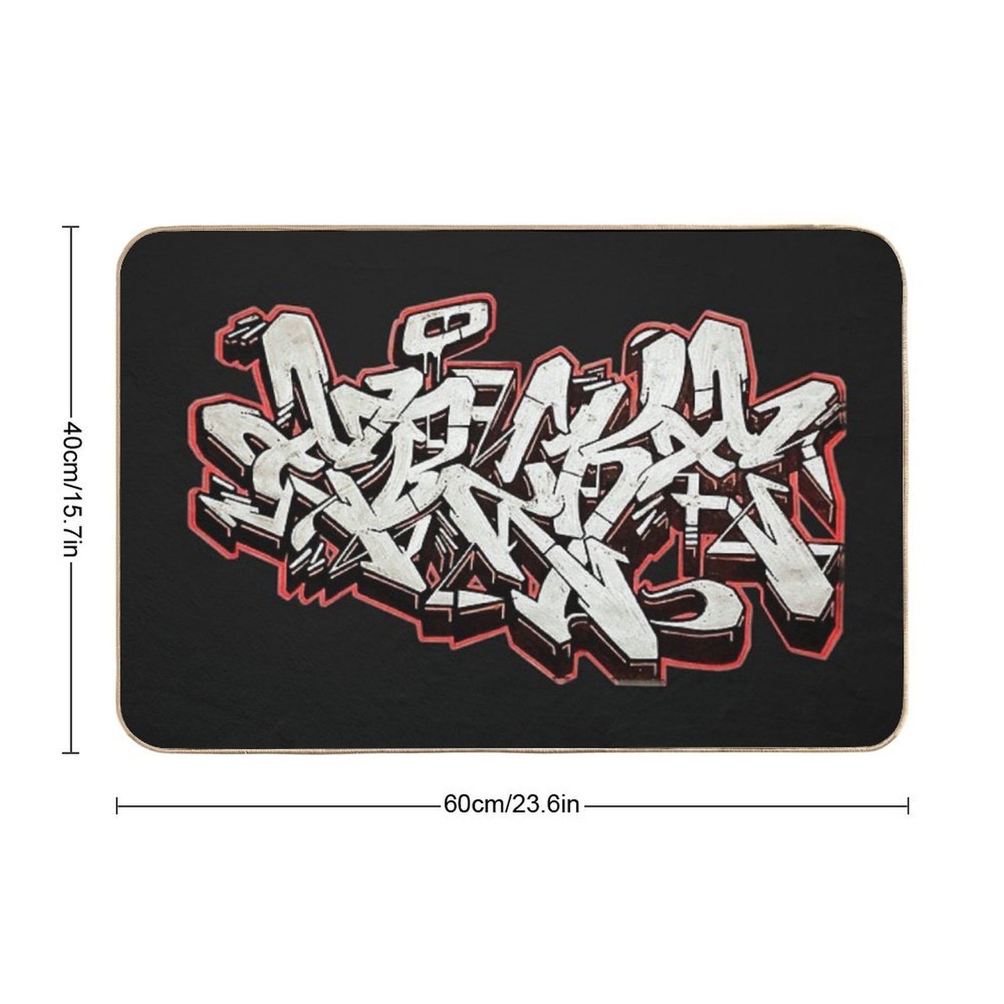 EBZKE BY ESONE URBAN GRAFFITI STREET STYLE Versatile Bath Mat