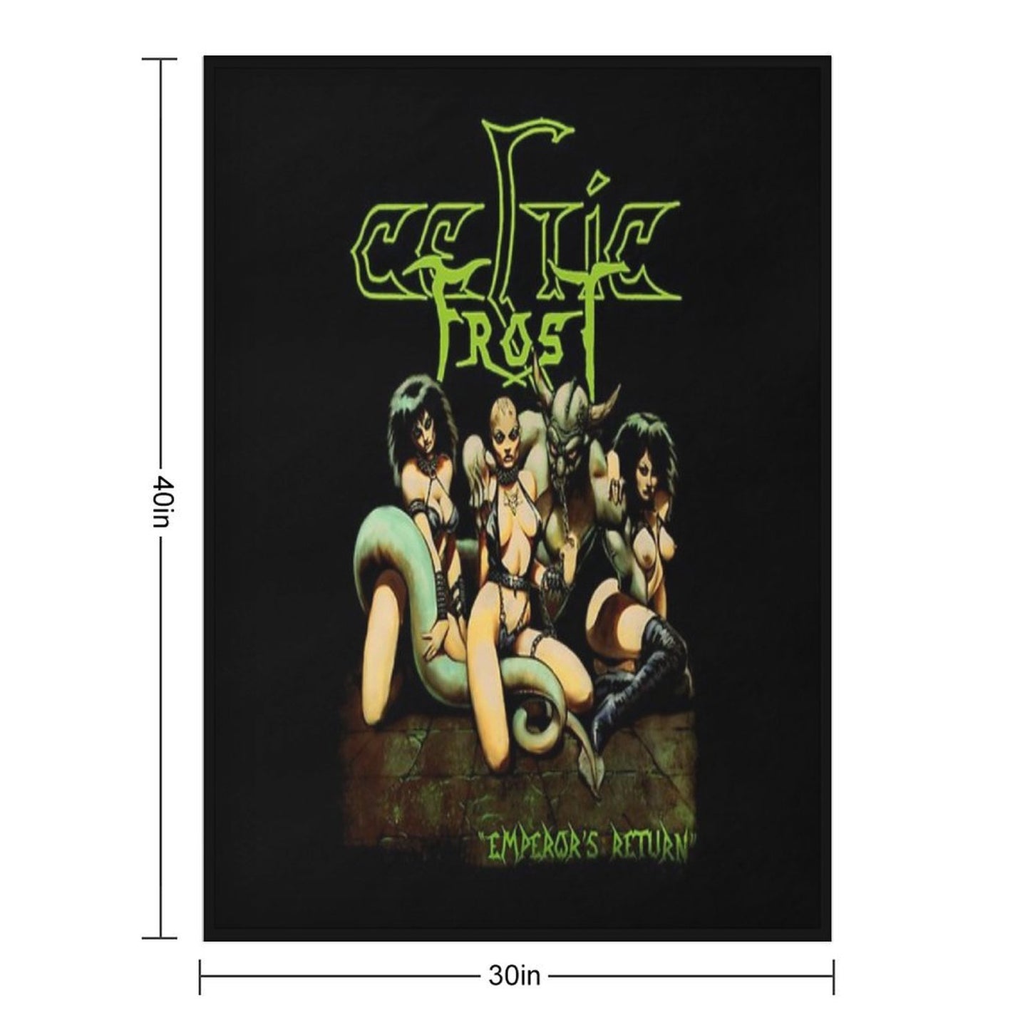 Celtic Frost Sustainable Throw Blanket