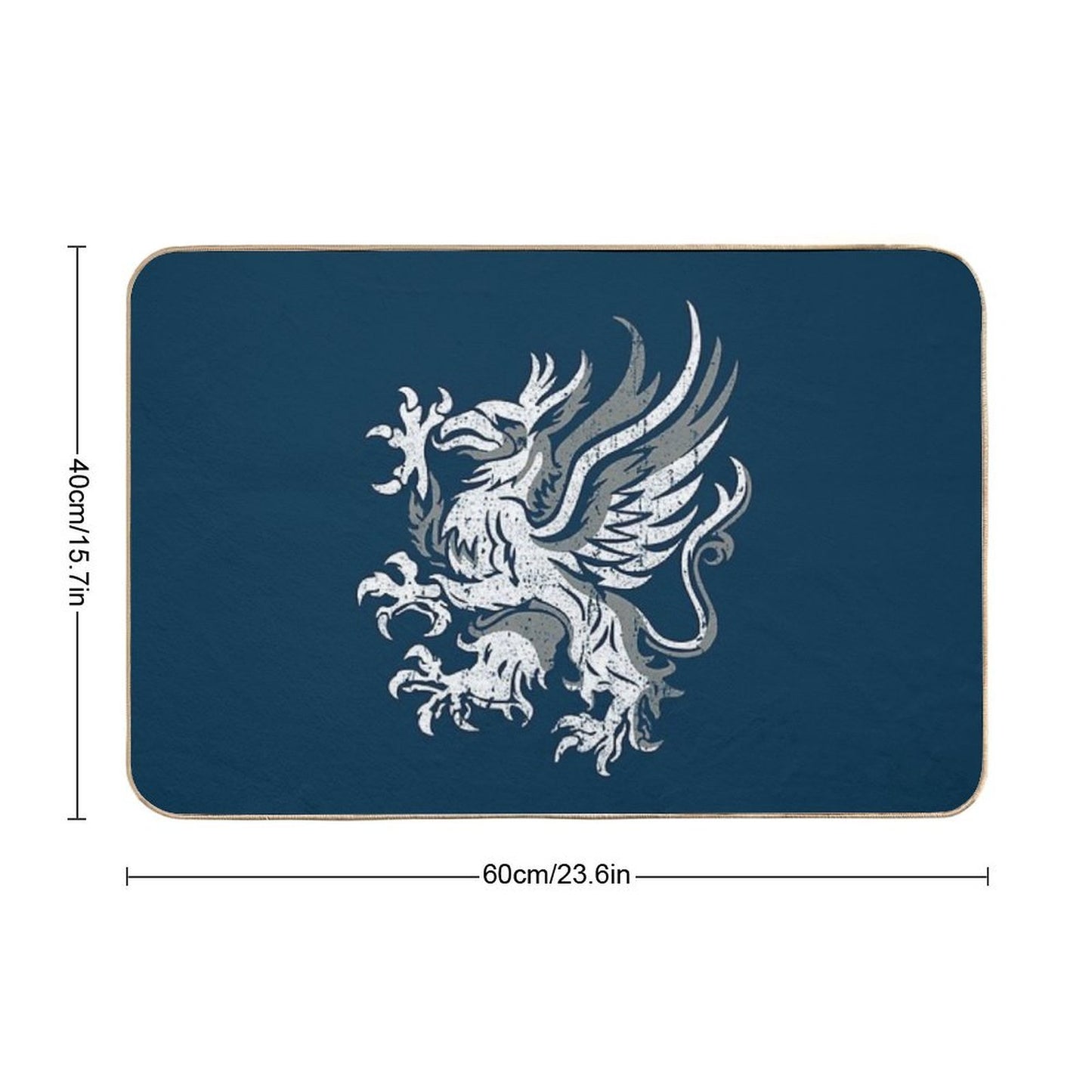 Grey Warden Sigil Easy To Clean Bath Mat