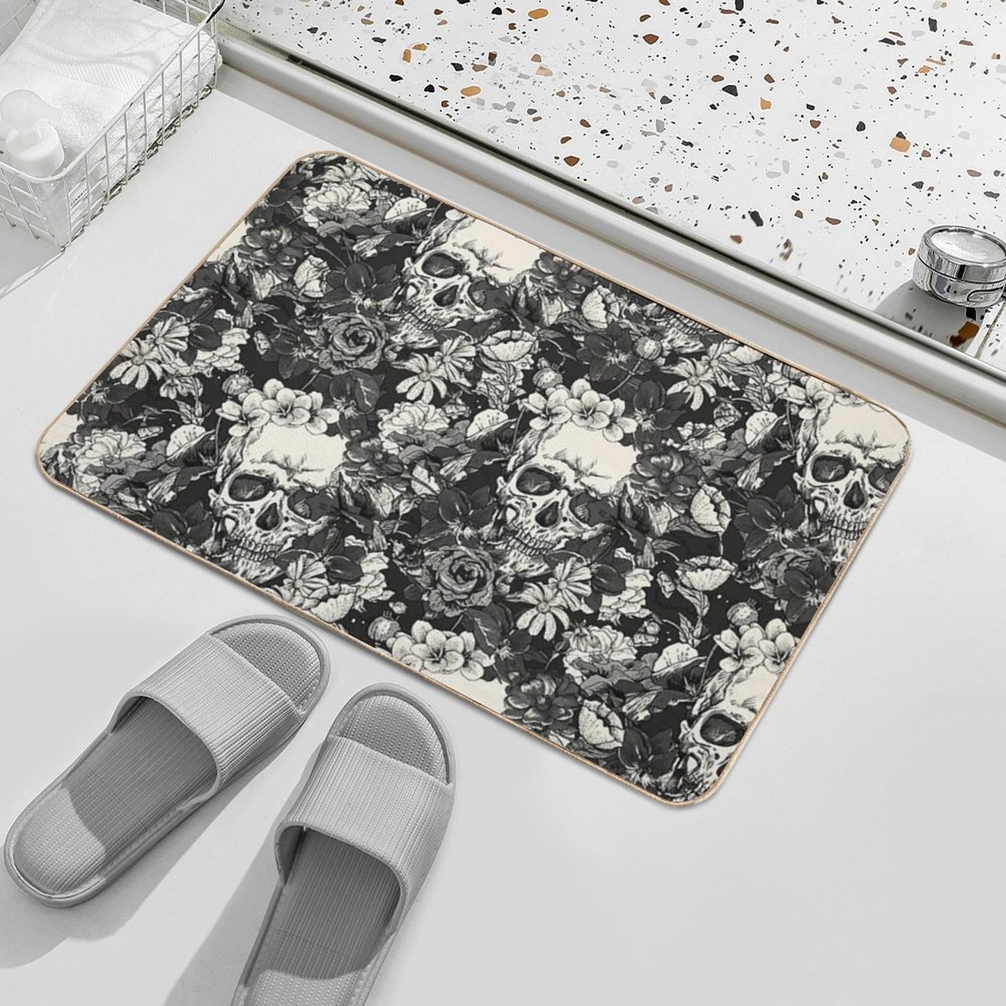 SKULLS Durable Bath Mat
