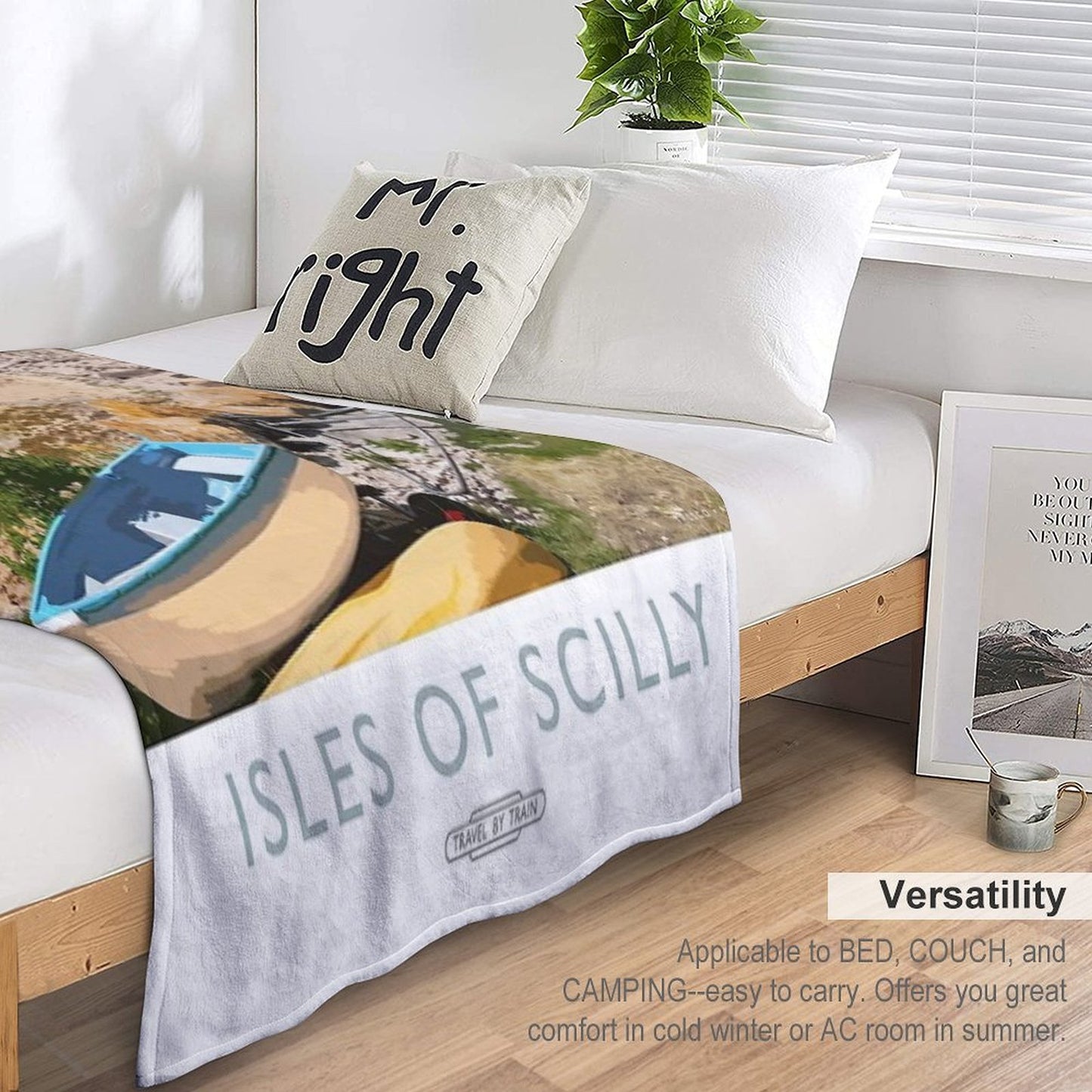 Isles of Scilly Sustainable Throw Blanket