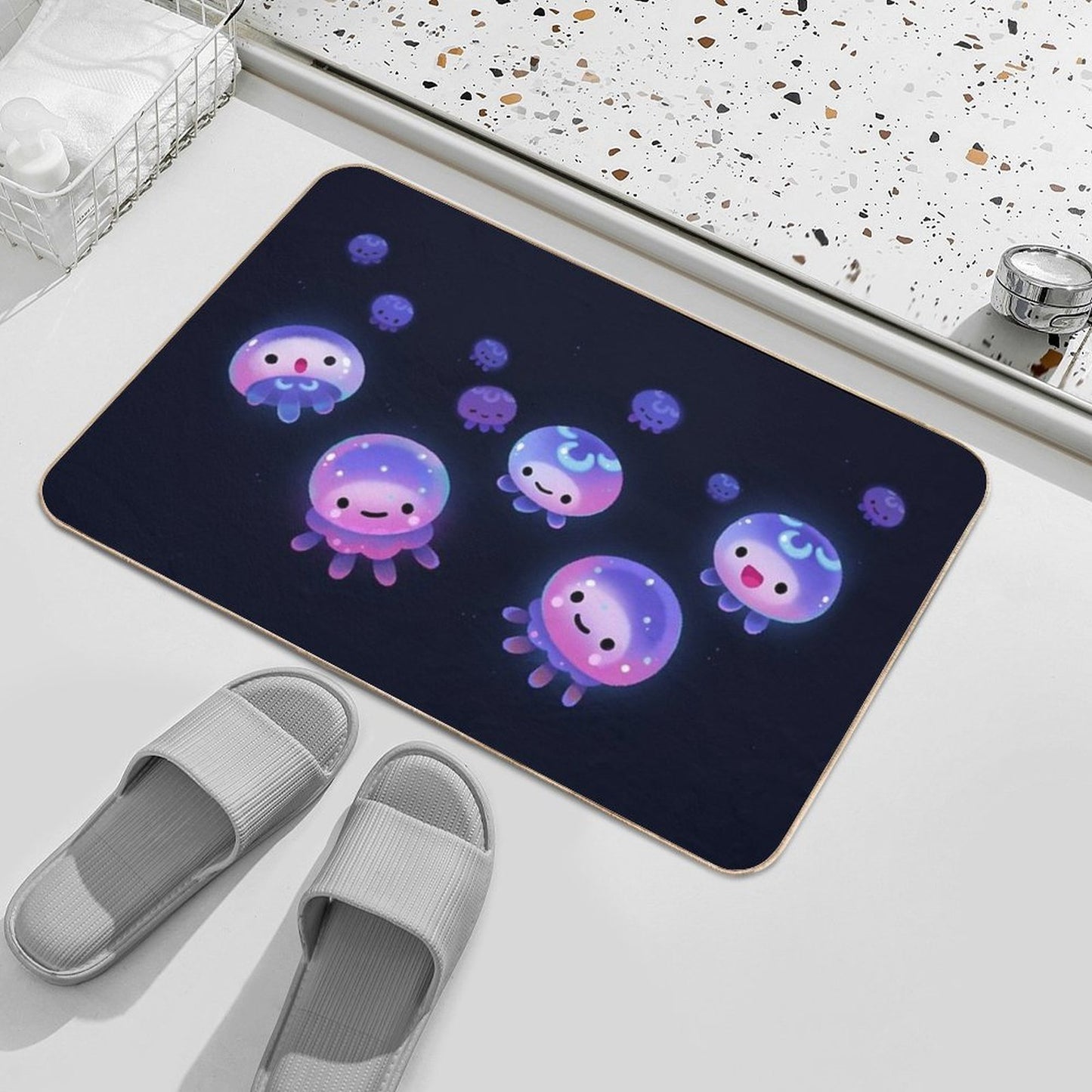 Baby Jellyfish Rapid-Drying Bath Mat