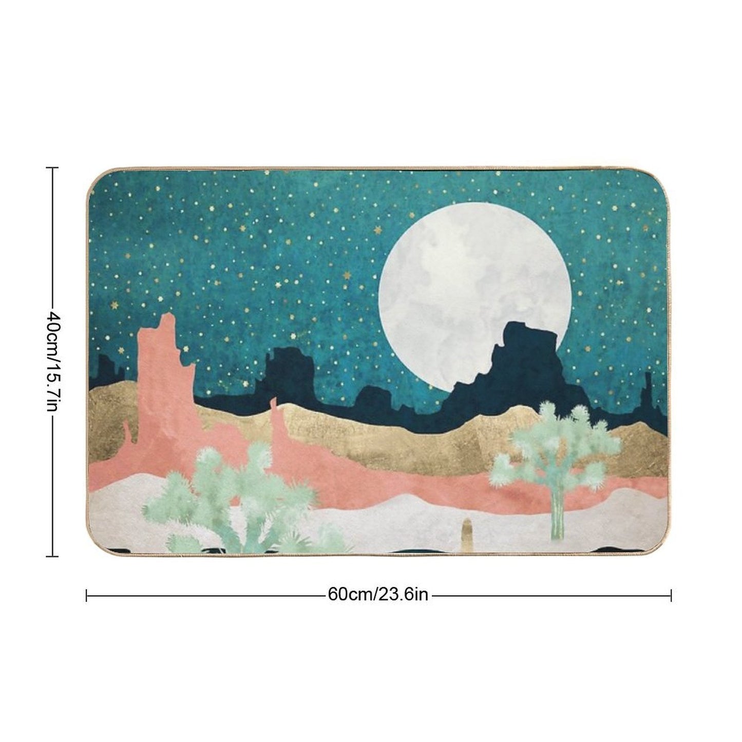 Desert Moon Vista Odorless Bath Mat