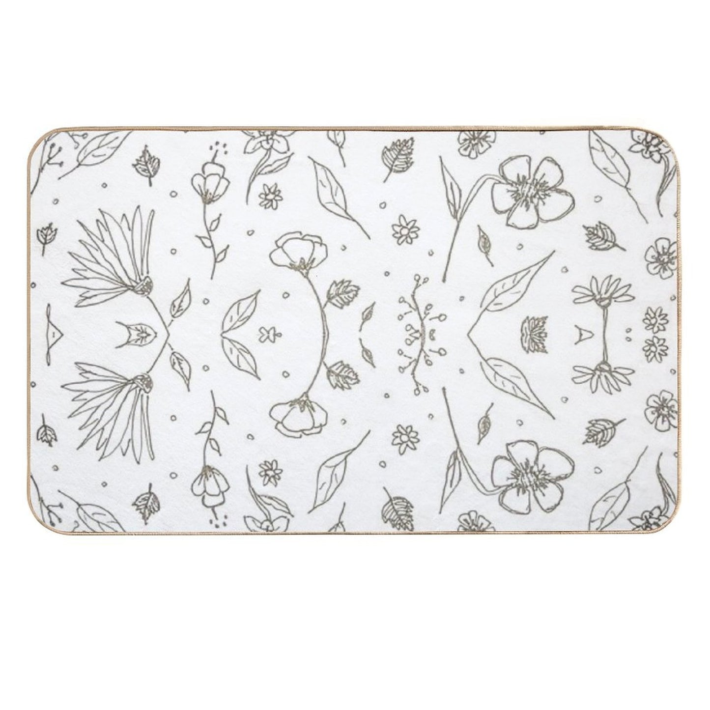 Flowers 2 Rapid-Drying Bath Mat