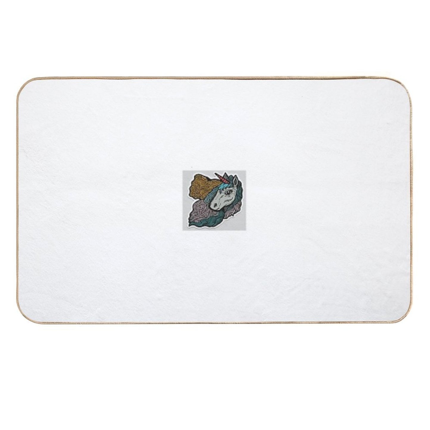 Gray Unicorn Odorless Bath Mat