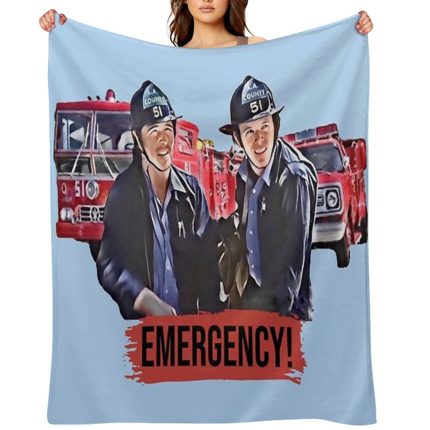 Emergency Paramedics Easy Care Throw Blanket
