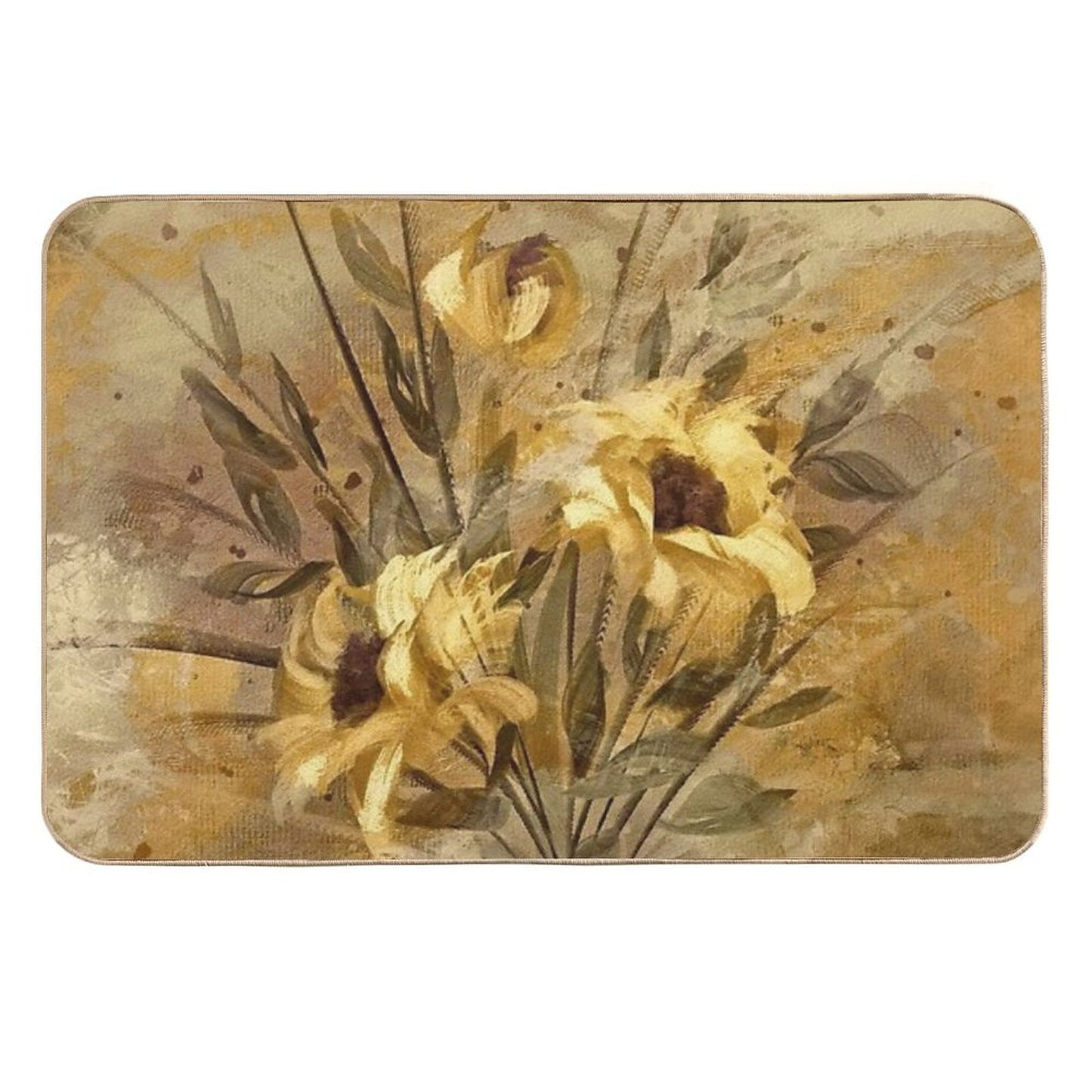 Golden Roses Multi-Purpose Bath Mat