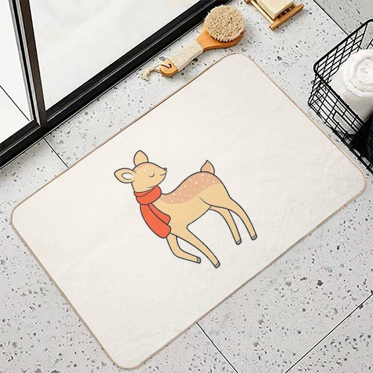 Deer Easy Maintenance Bath Mat