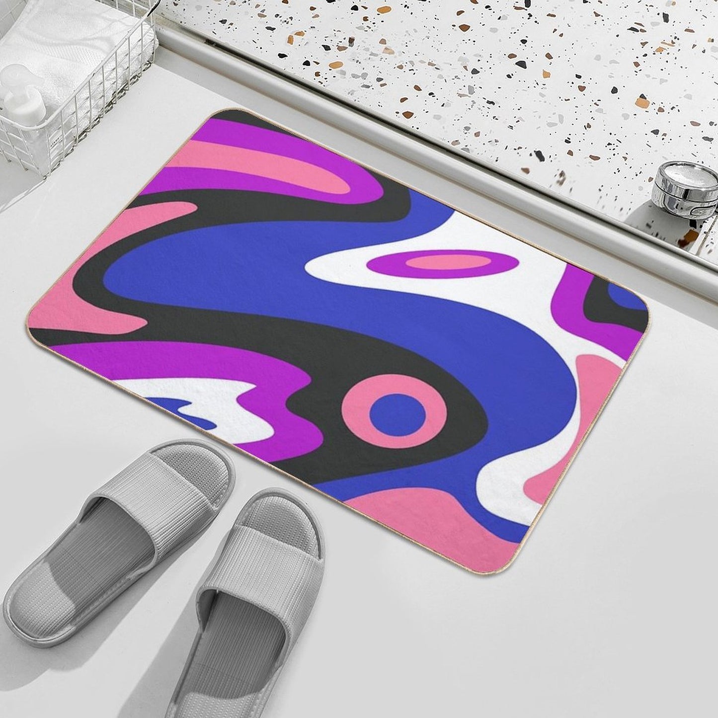 Genderfluid Groovy Pattern Versatile Bath Mat