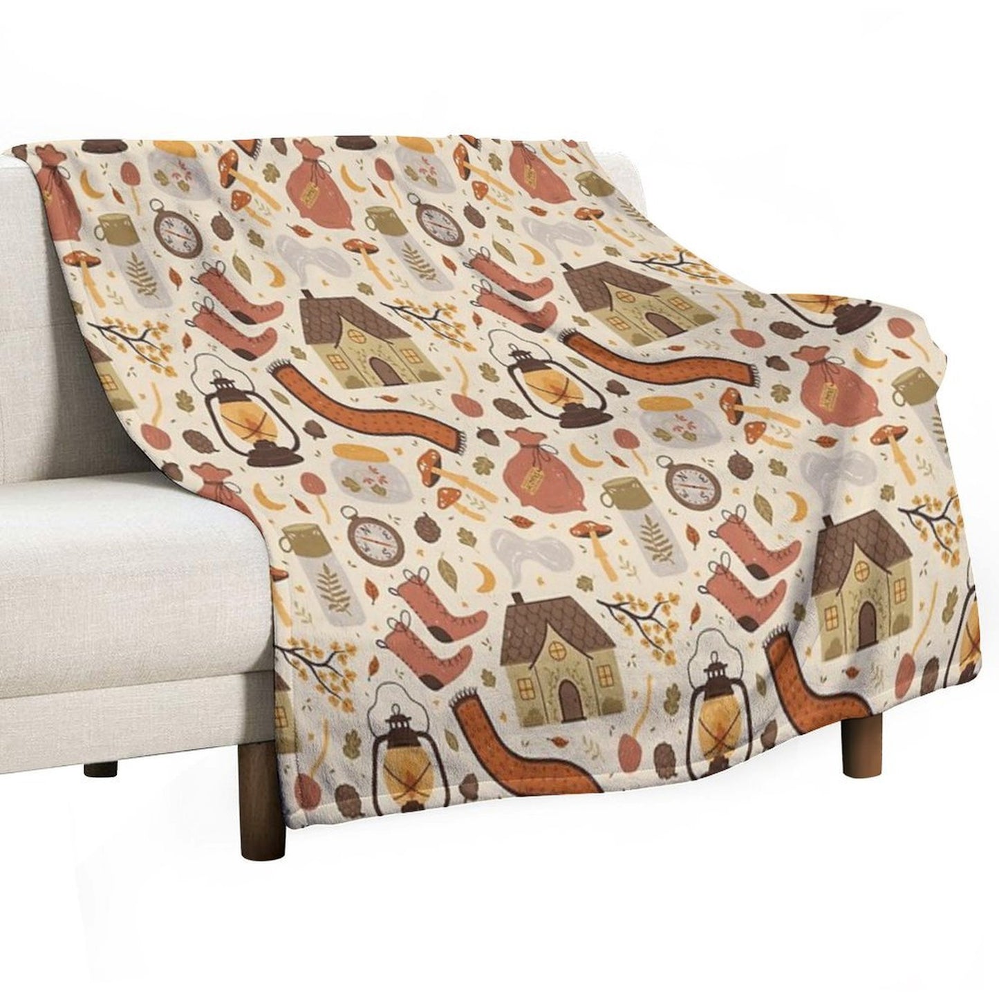 A Walk in The Woods Easy Care Throw Blanket