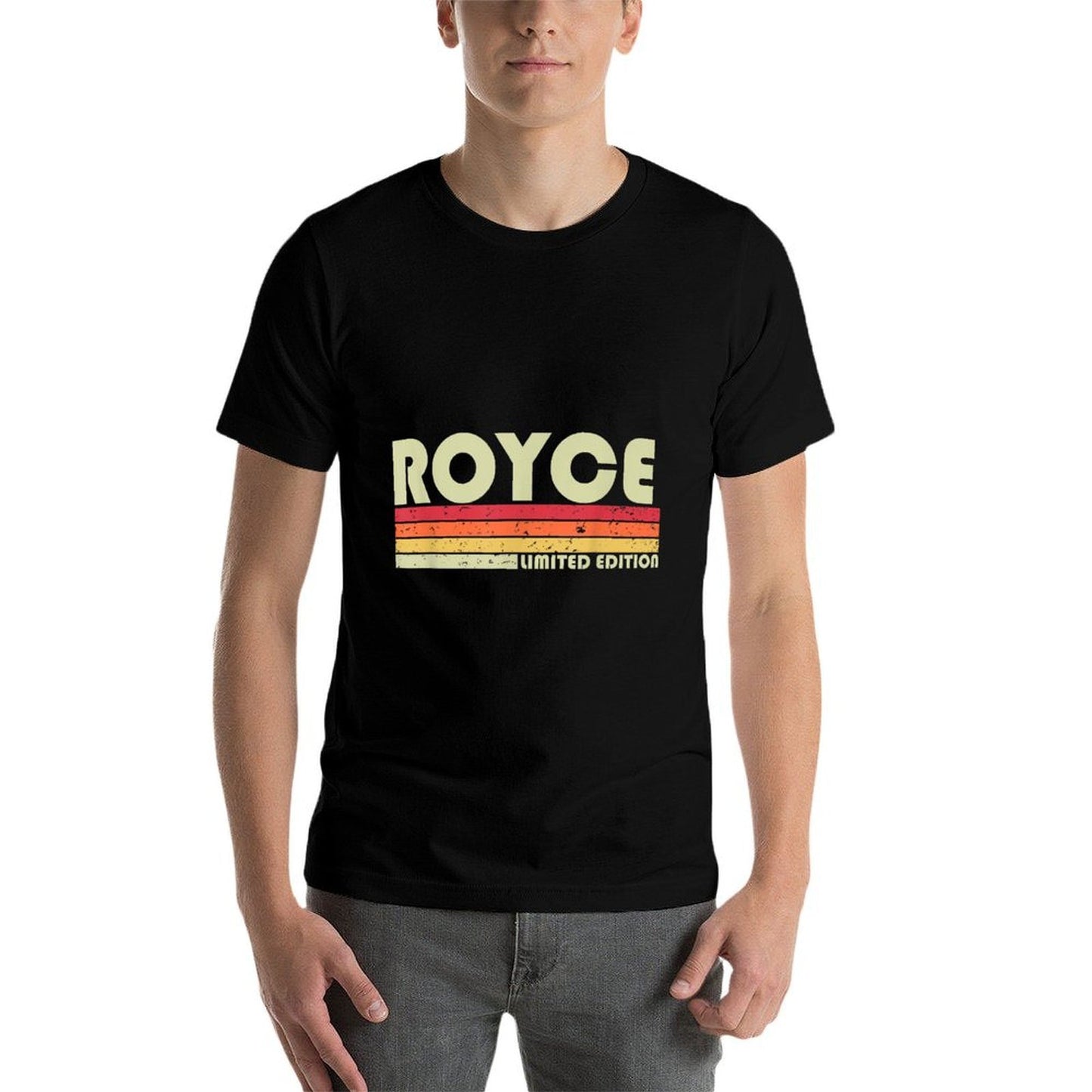ROYCE Gift Name Personalized Funny Retro Vintage Birthday Stretchy T-Shirt