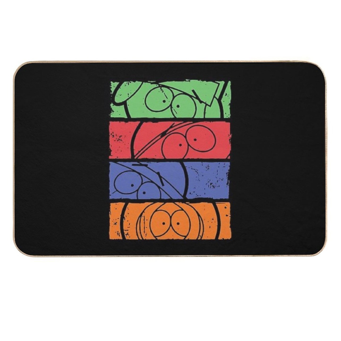 South Park Minimal Faces  Easy To Clean Bath Mat