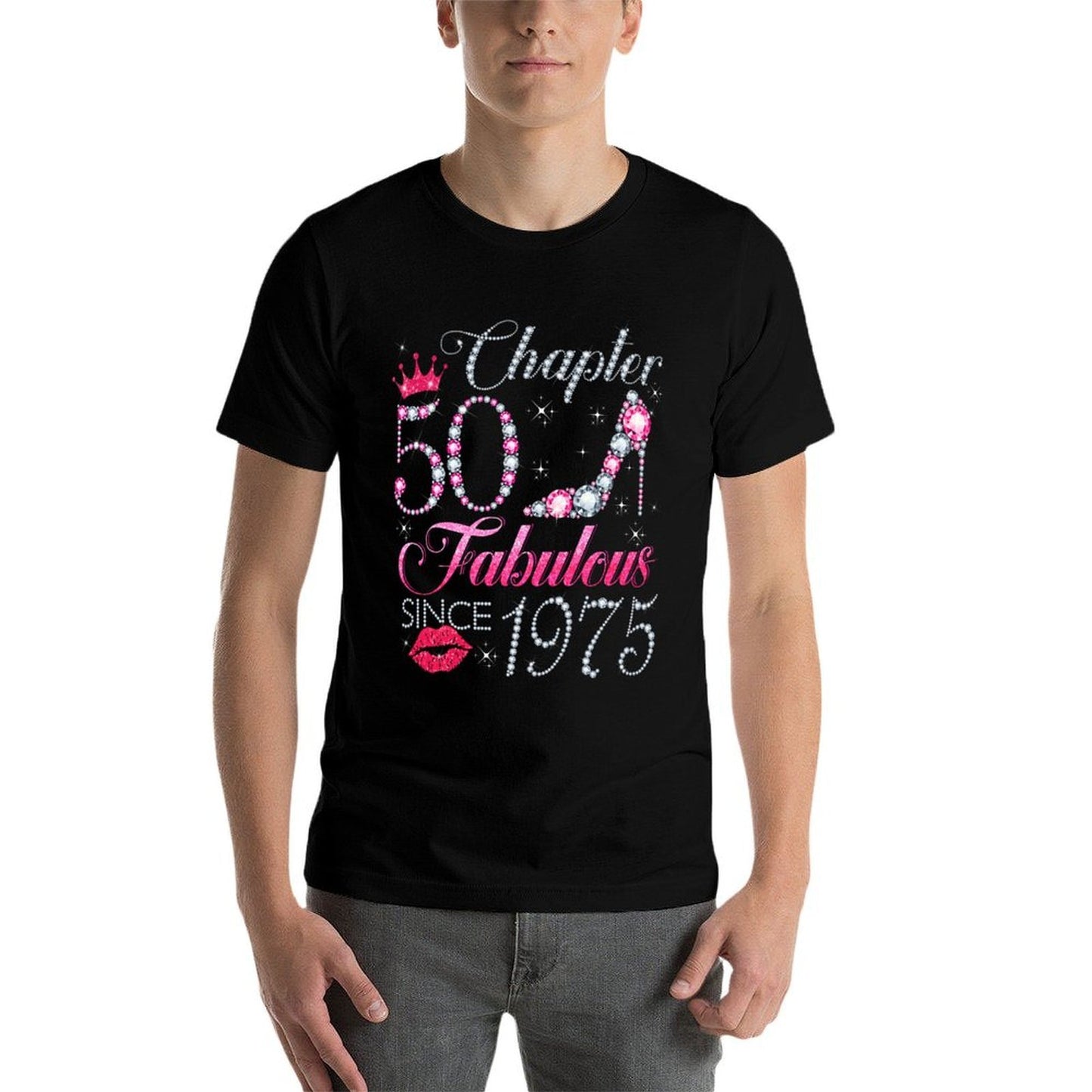 Chapter 50 Fabulous Since 1975 50Th Birthday Gift For Women Trendy Pattern T-Shirt