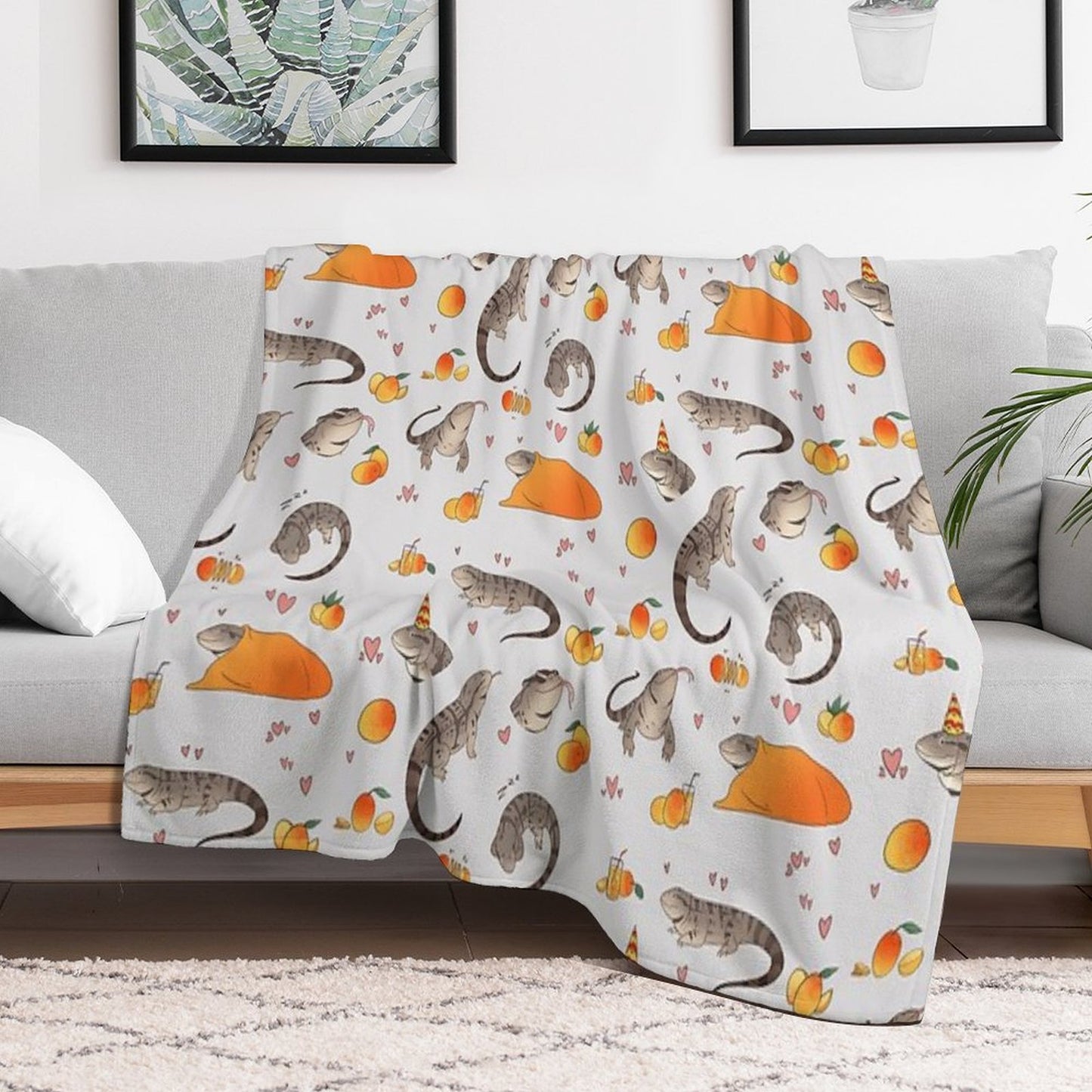 Tegus And Mangoes Easy Care Throw Blanket
