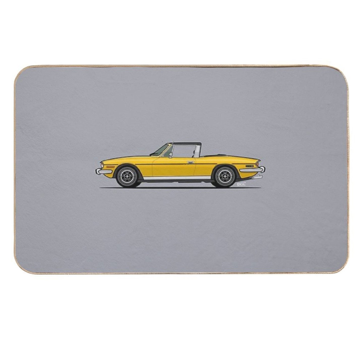 Triumph Stag Single Illustration Toxin-Free Bath Mat