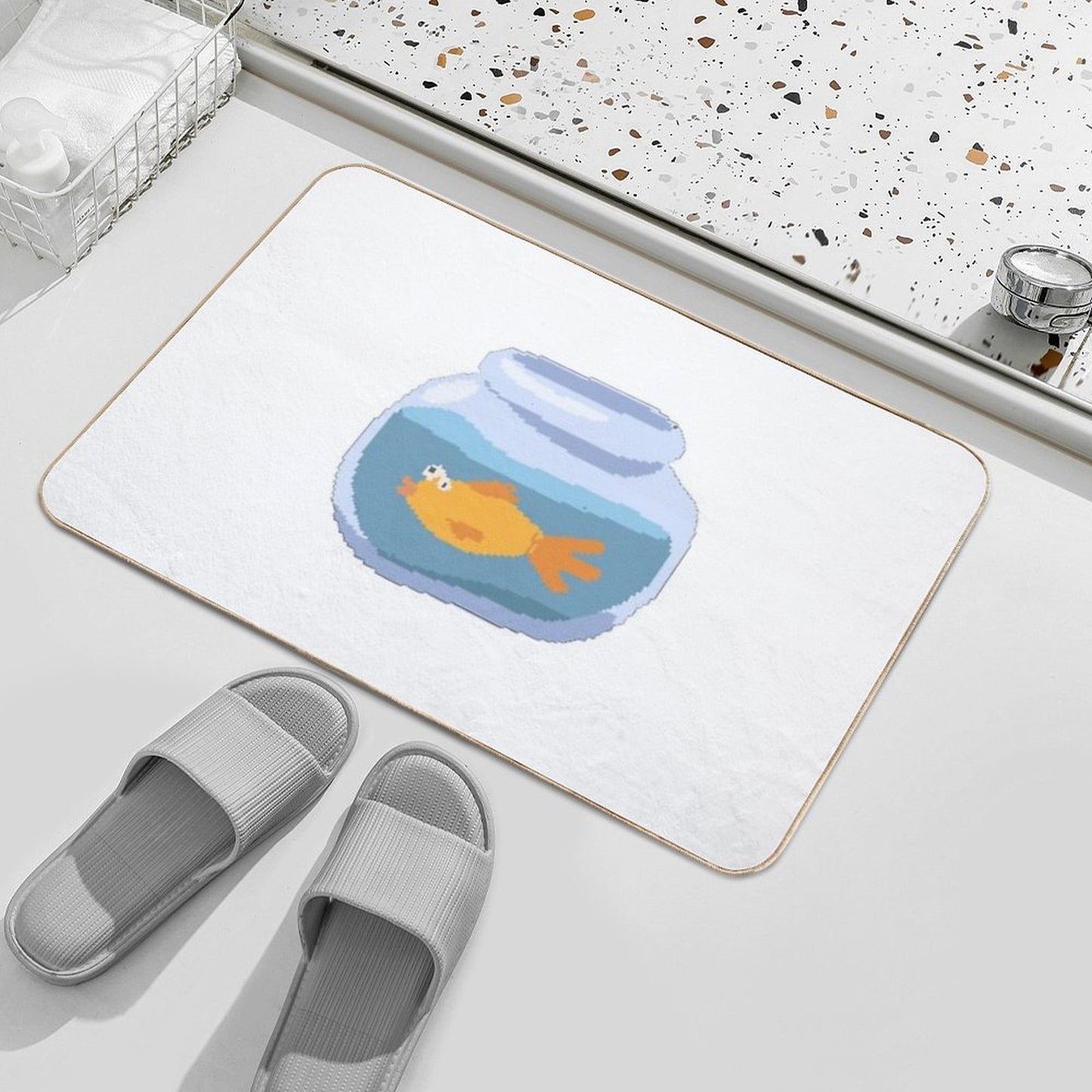 The Planet Life Goldfish High-Traffic Bath Mat
