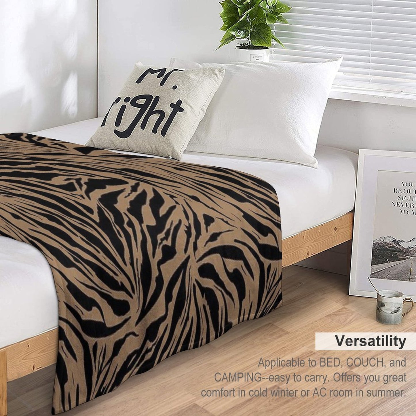 Jungle Tiger Eco-conscious Throw Blanket
