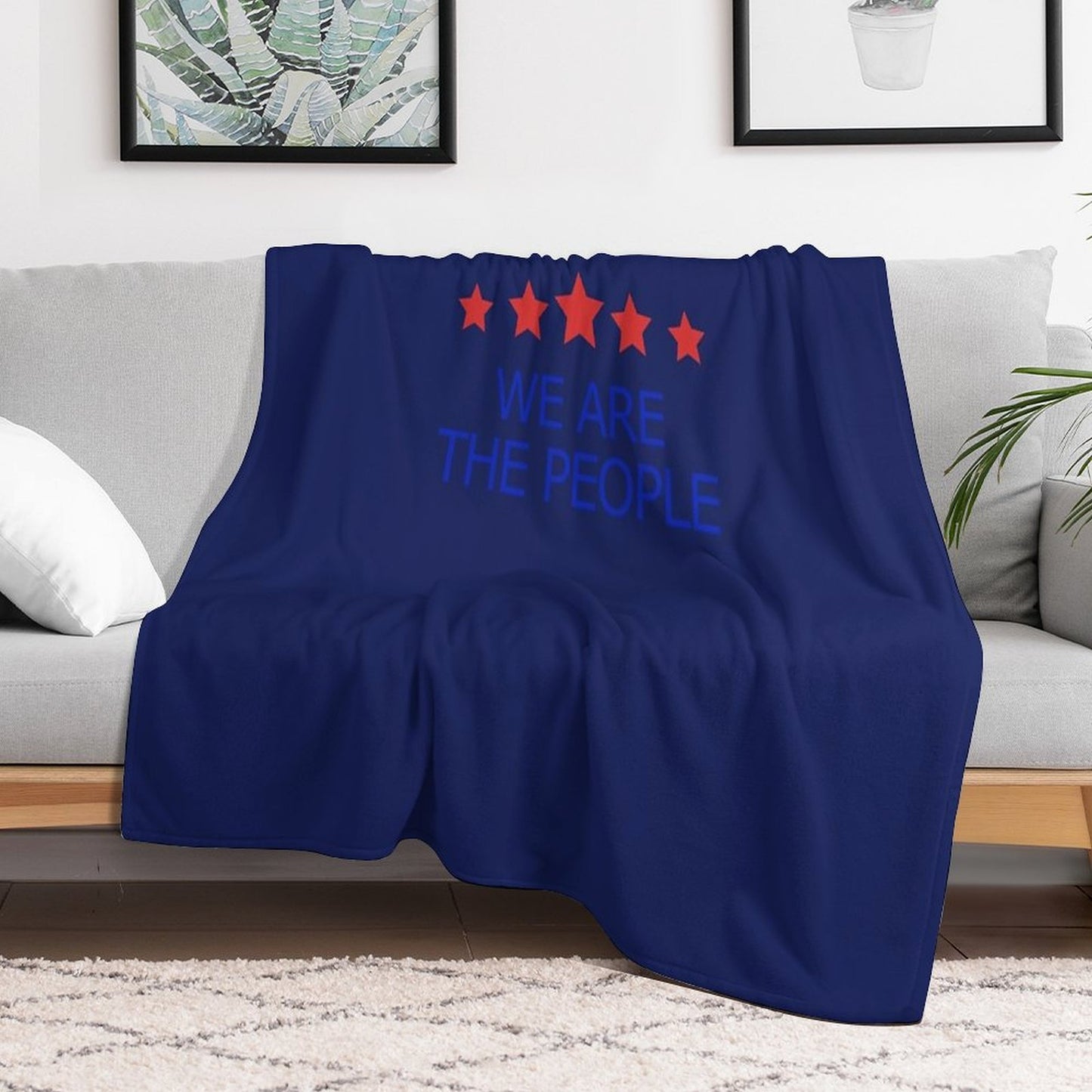 Rangers FC WATP Throw Over Cover Sustainable Throw Blanket