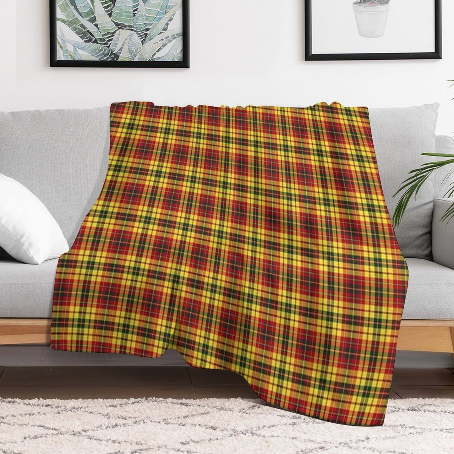Strathearn Scotland District Tartan Colorful Scottish Plaid Velvety-soft Throw Blanket