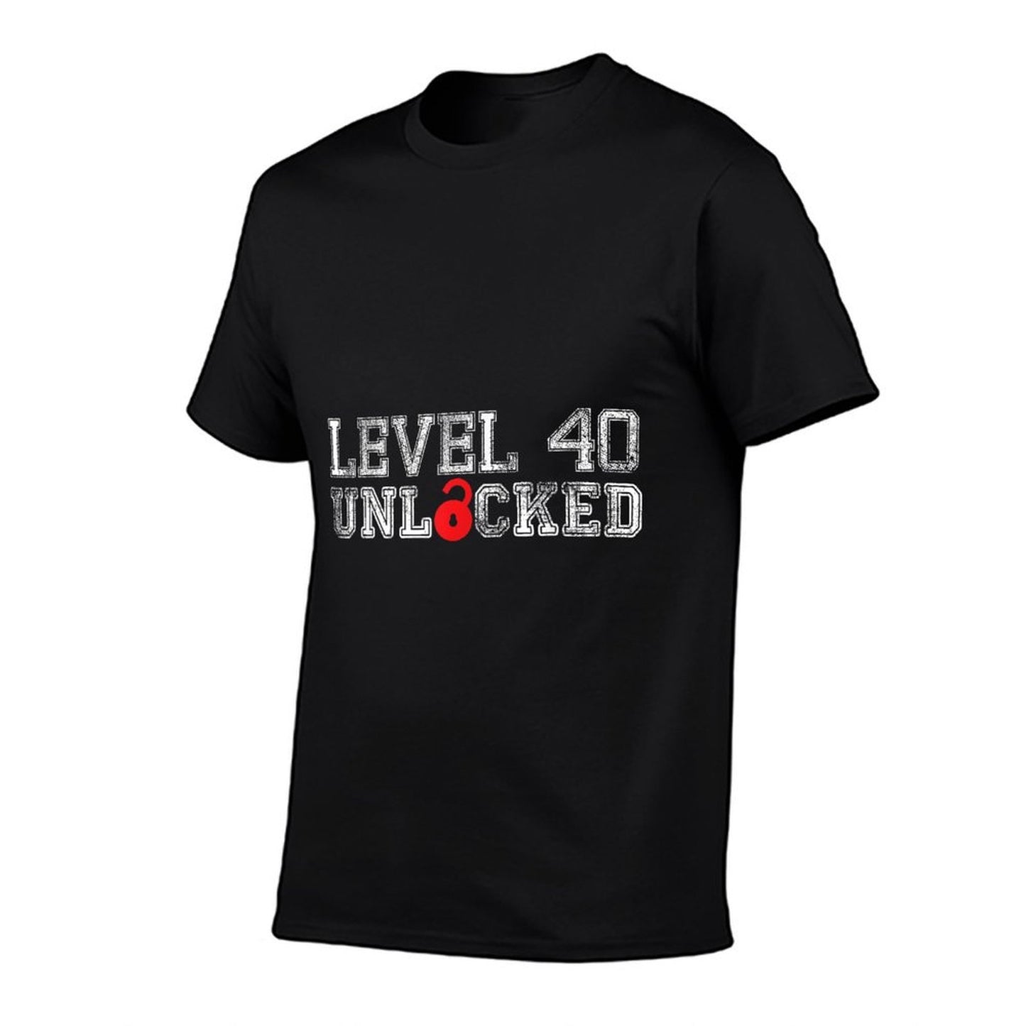 40th Birthday Gifts - Level 40 Unlocked Summer-ready Fabric T-Shirt