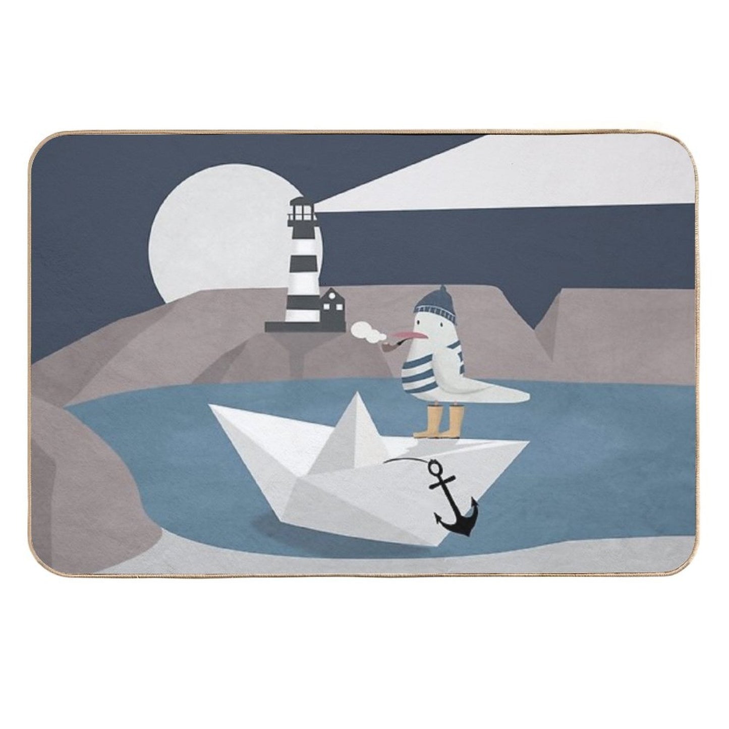Fisher Seagull Dirt-Trapping Bath Mat