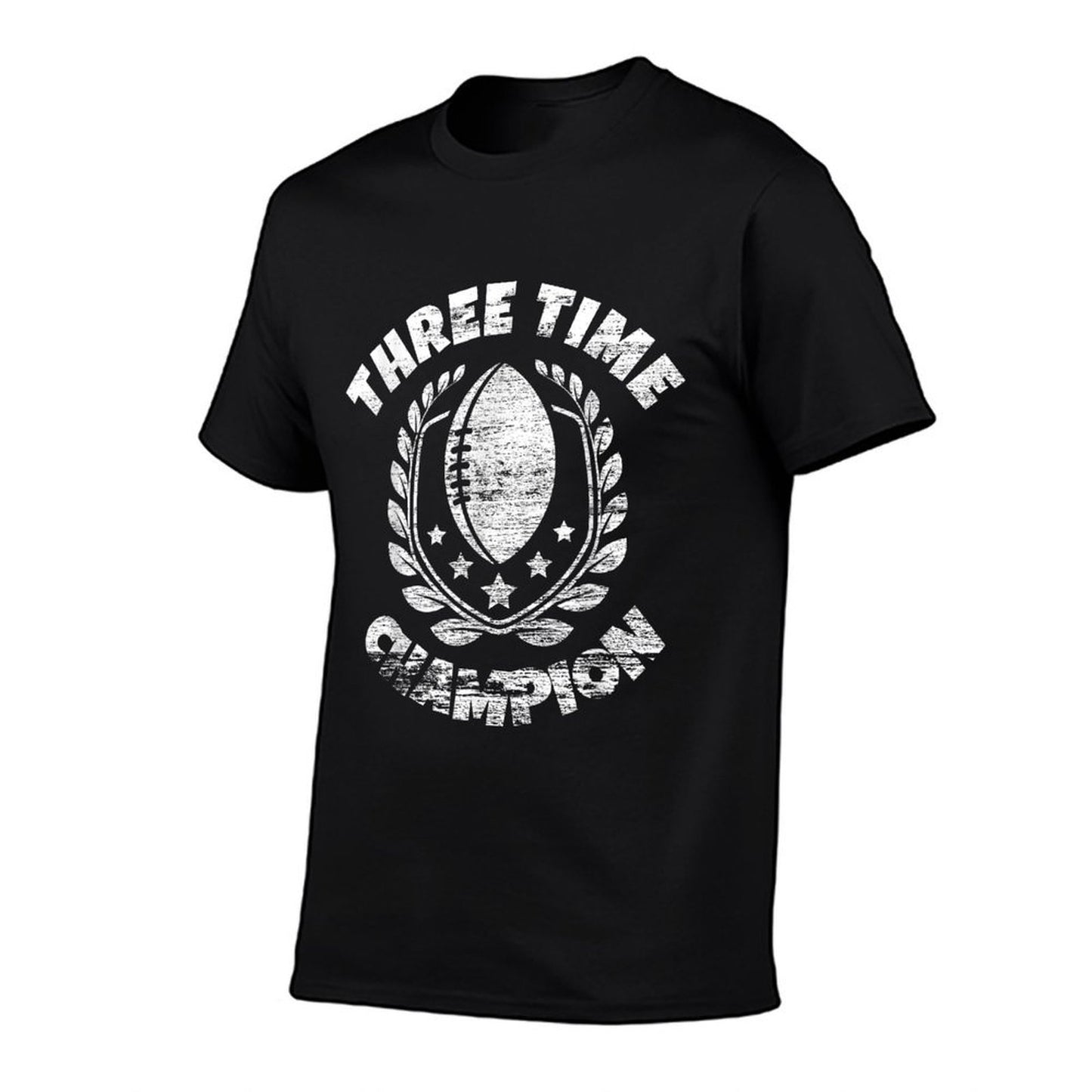 Three Time Fantasy Football Champ Champion Fade-proof Color T-Shirt