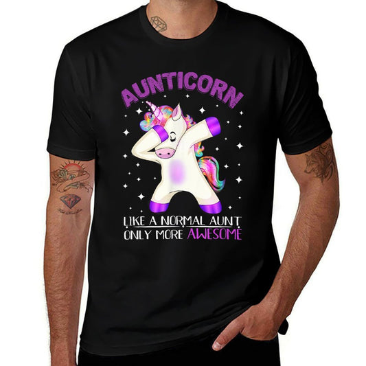 Aunticorn Like An Aunt Only Awesome Dabbing Unicorn Tshirt Comfortable T-Shirt