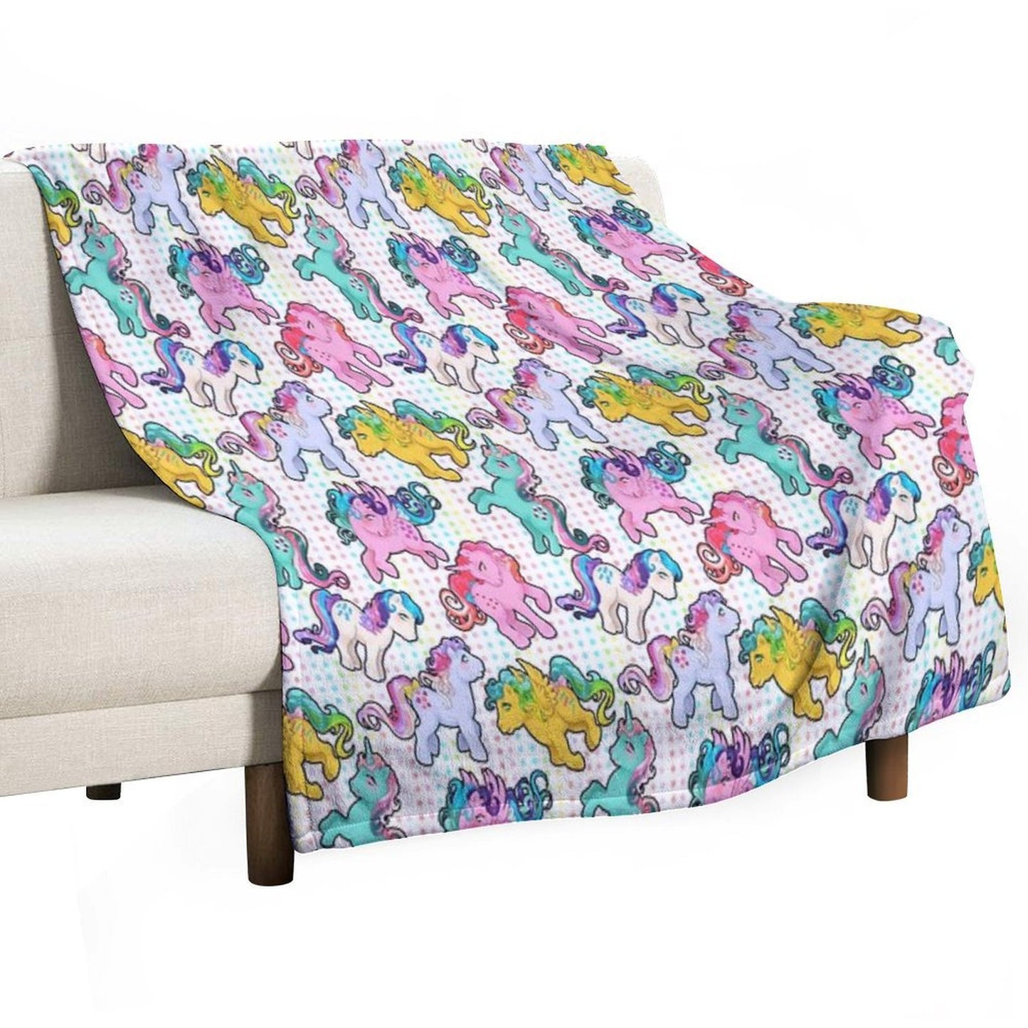 Twinkle Eye G1 Ponies Gift-ready Throw Blanket