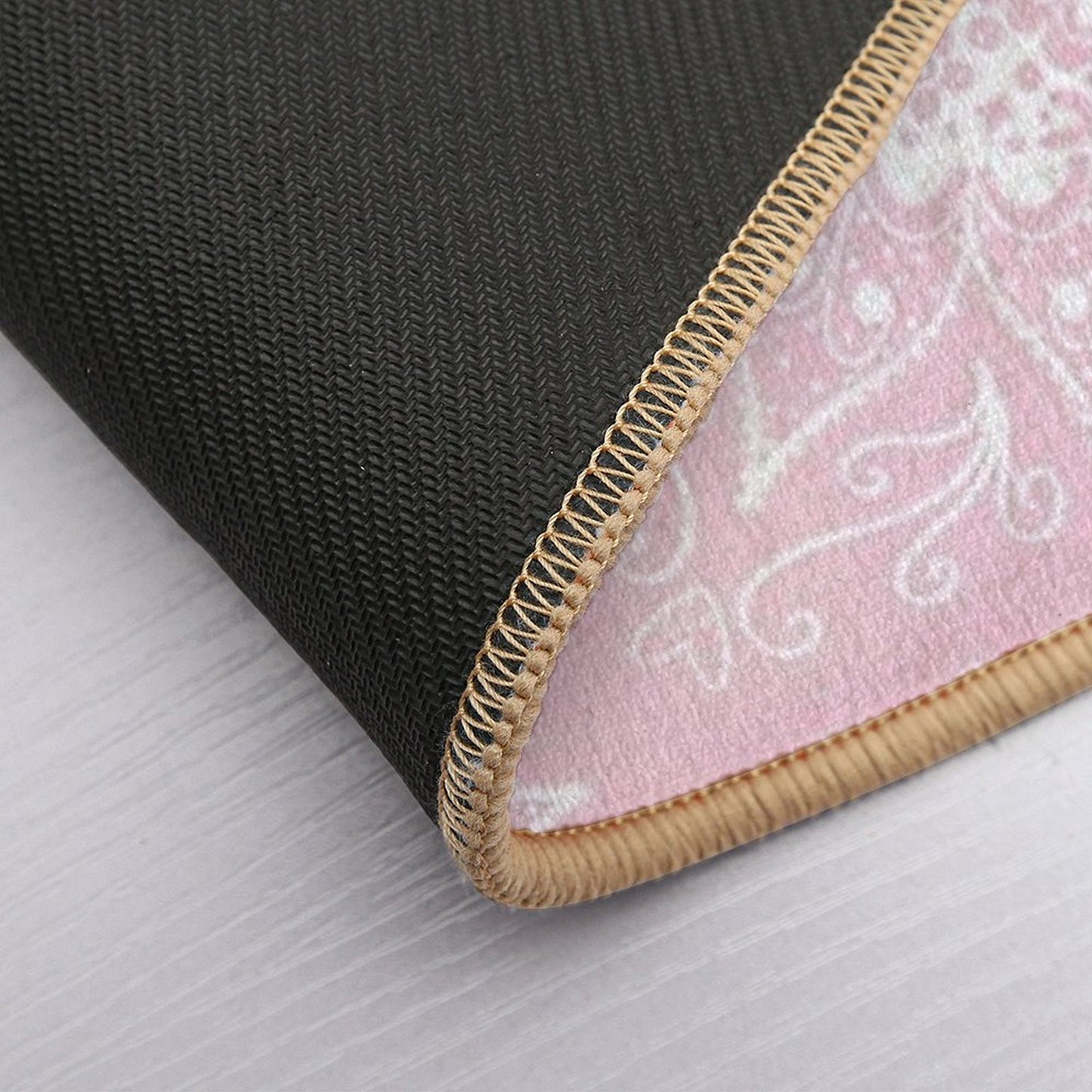 Mandala Baby Pink Anti-Trip Bath Mat