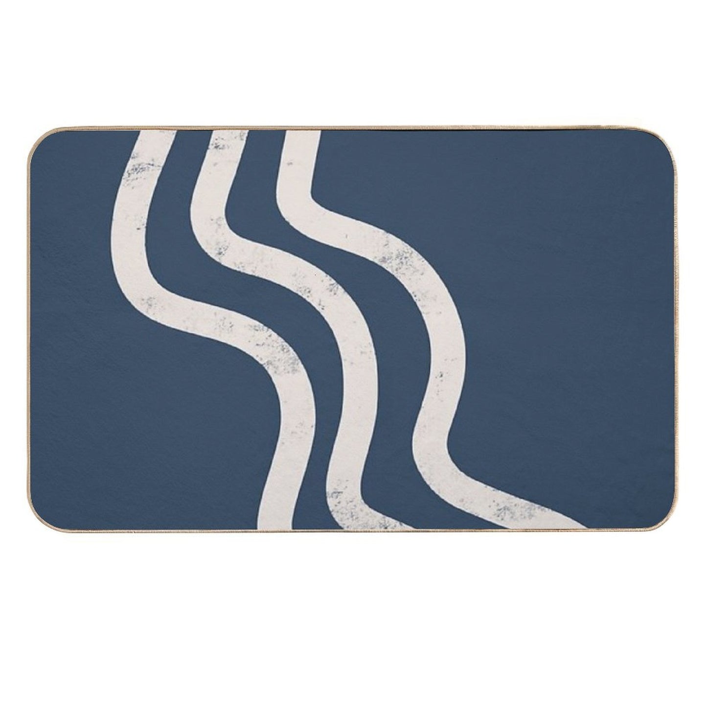 Abstract Minimal 130 Anti-Trip Bath Mat