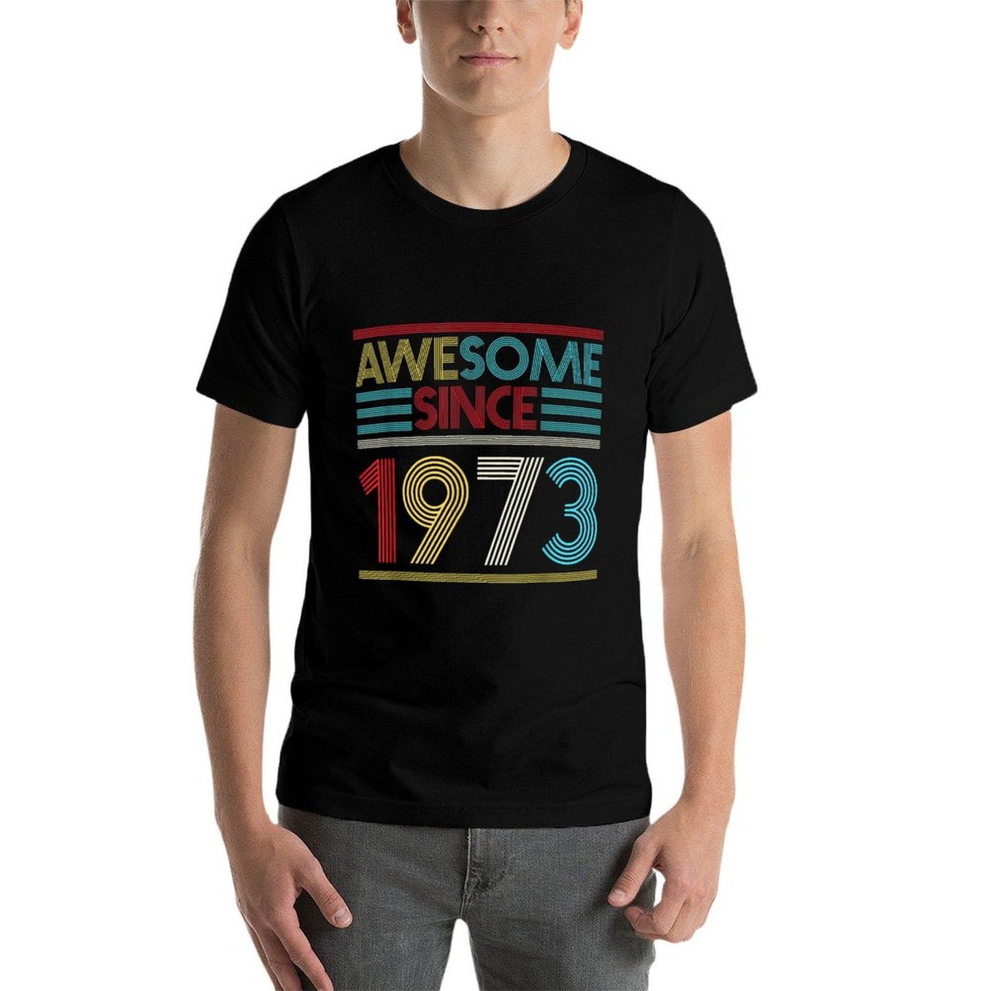 50th Birthday Gifts - Awesome Since 1973 Relaxed-fit T-Shirt