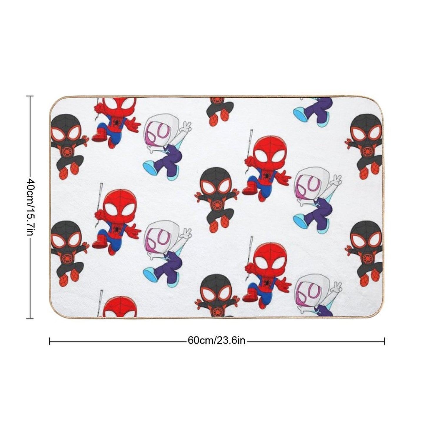 Spidey Amazing Friends, Spiders Babies, Spider Ghost, Cute Baby Spidey Girl, Cartoon Spidey, Black Spidey Durable Bath Mat